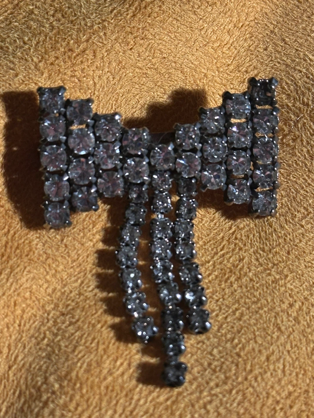 Vintage Rhinestone Bowtie Brooch