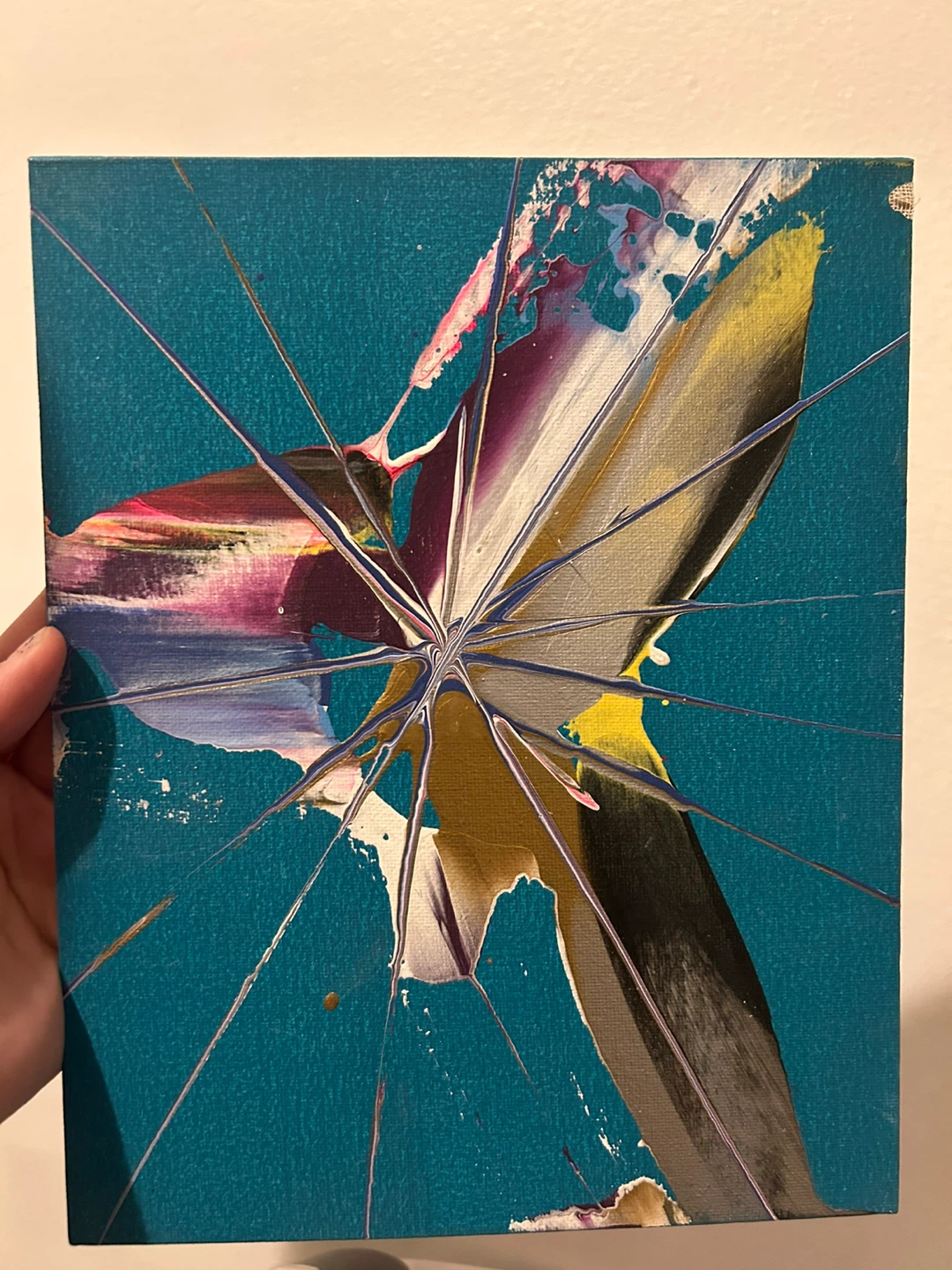 Abstract Acrylic Painting on Canvas