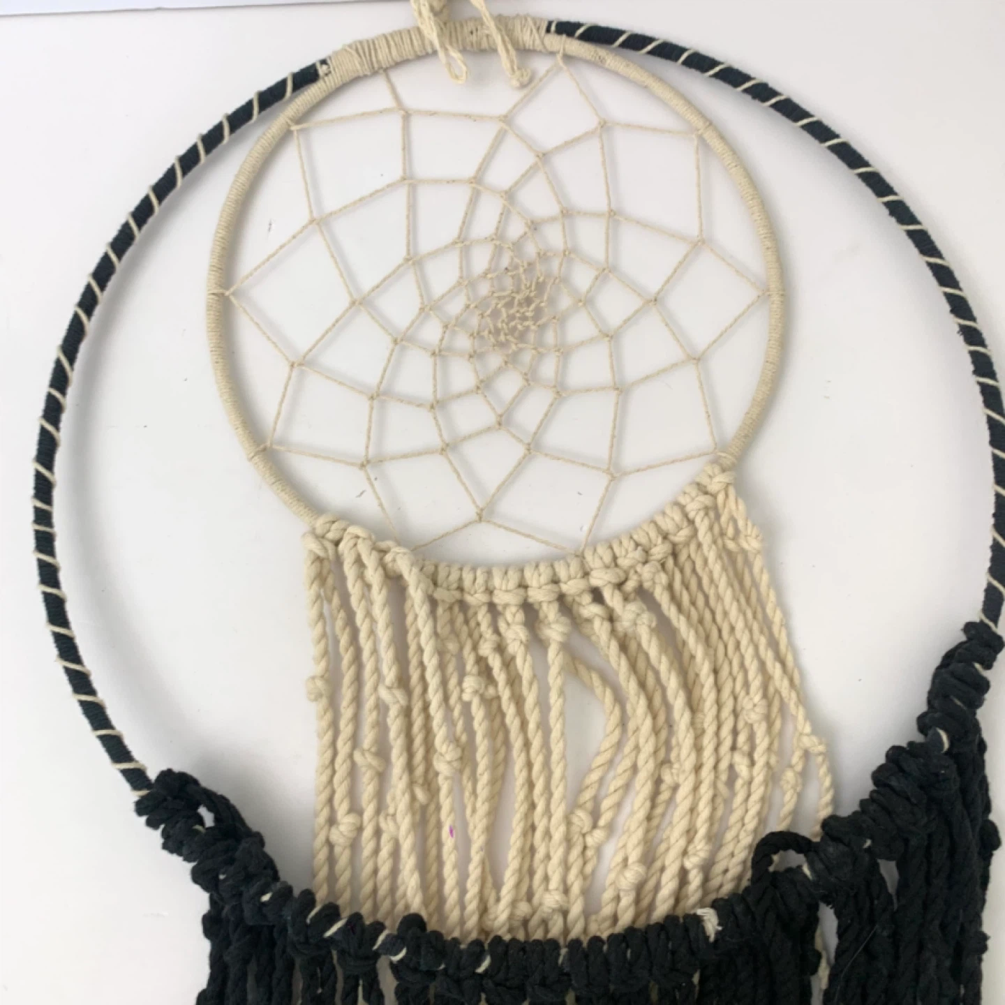 Large Macrame Dream Catcher Wall Hanging Boho Home Decor - photo 2
