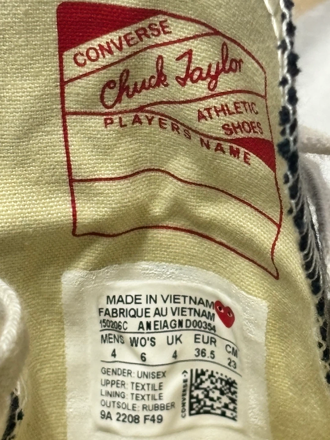 Converse Chuck 70 CDG Play Low Top Sneakers - photo 5