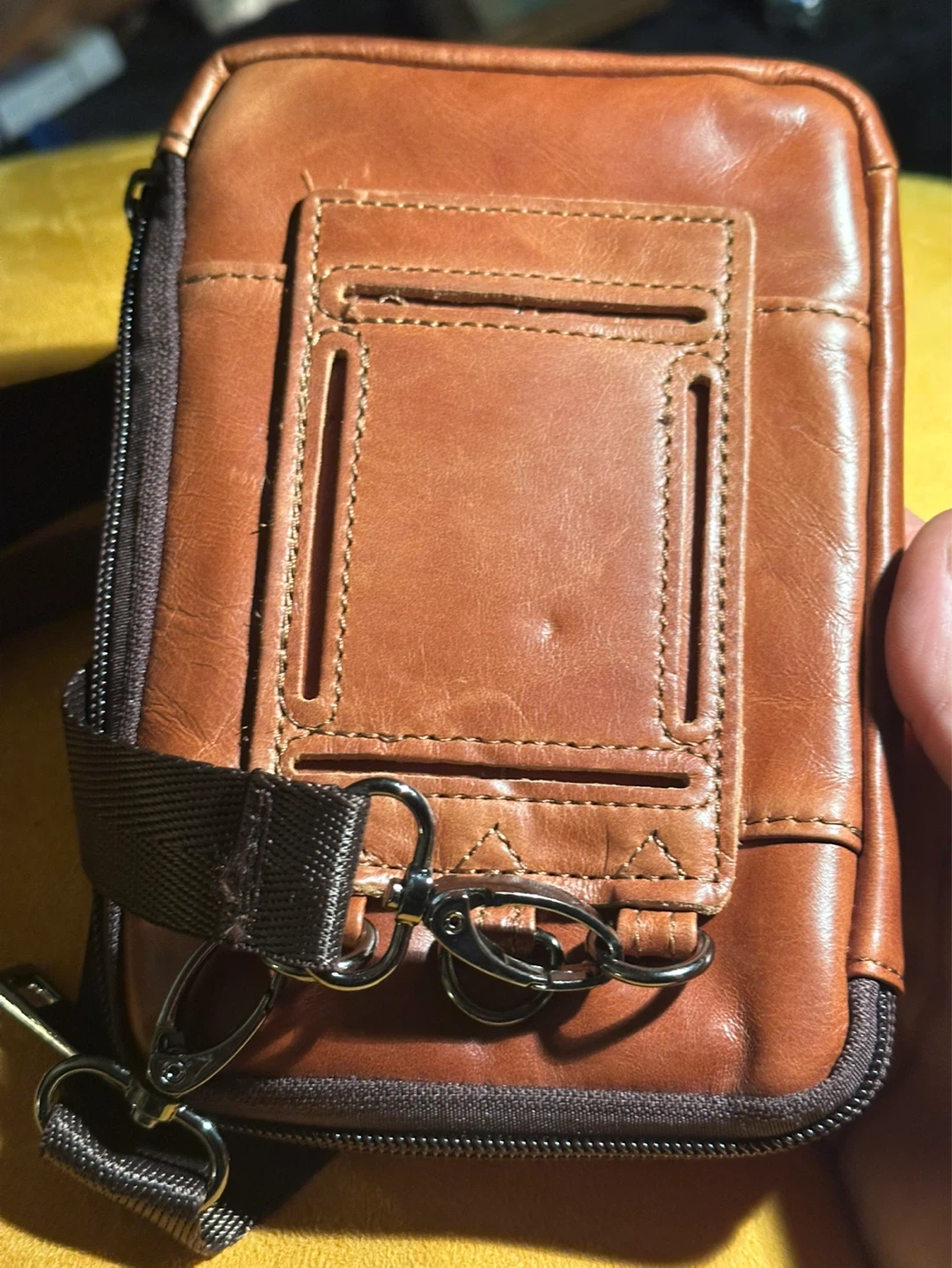 Laoshizi Luosen Leather Cross Shoulder Bag - photo 2