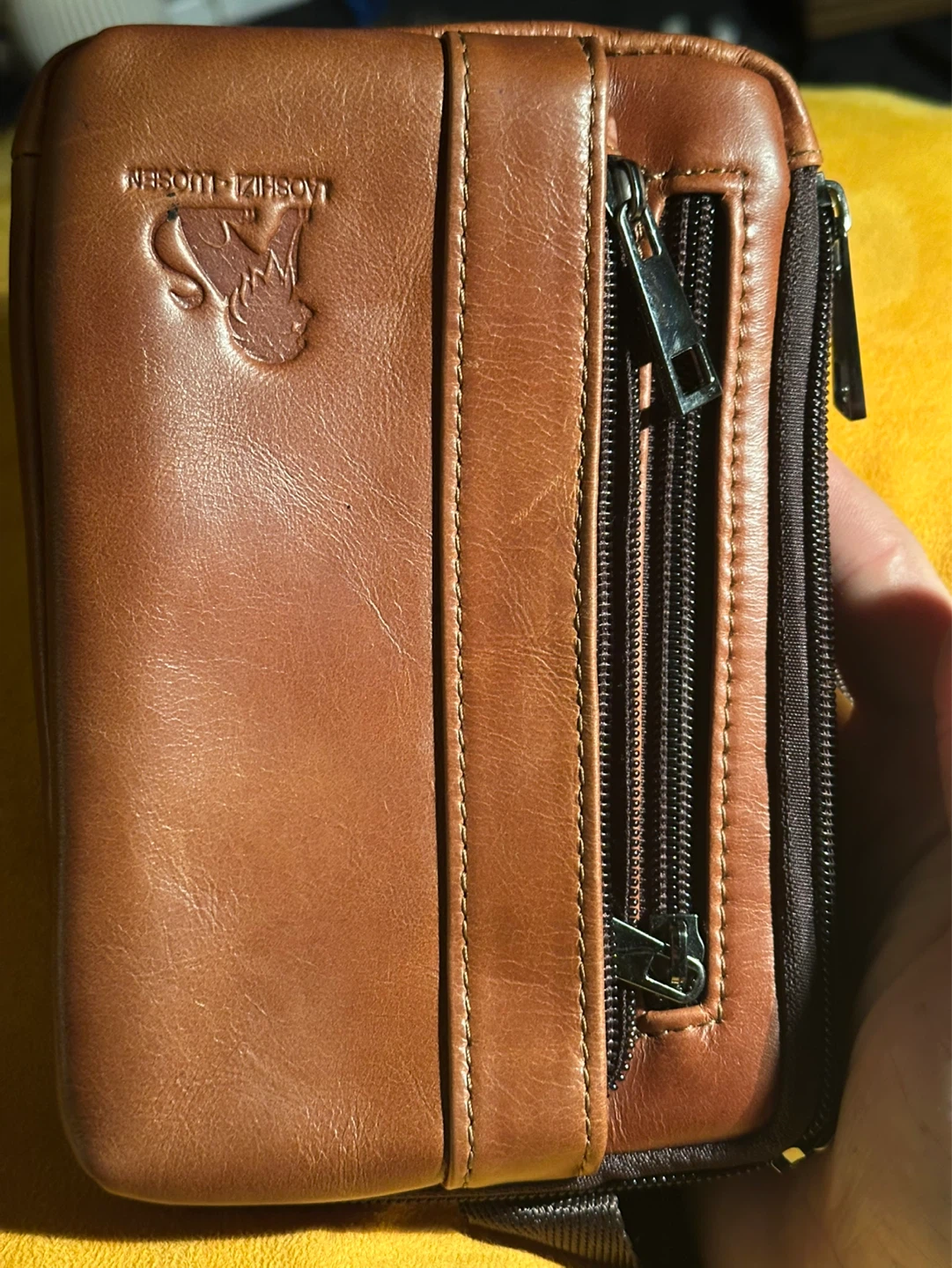 Laoshizi Luosen Leather Cross Shoulder Bag - photo 3