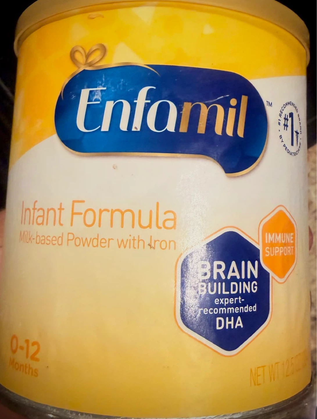 Enfamil Infant Formula Milk-based Powder with Iron - 0-12 Months