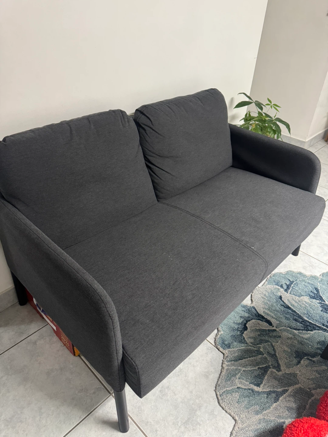 Grey 2-Seater Sofa - photo 3