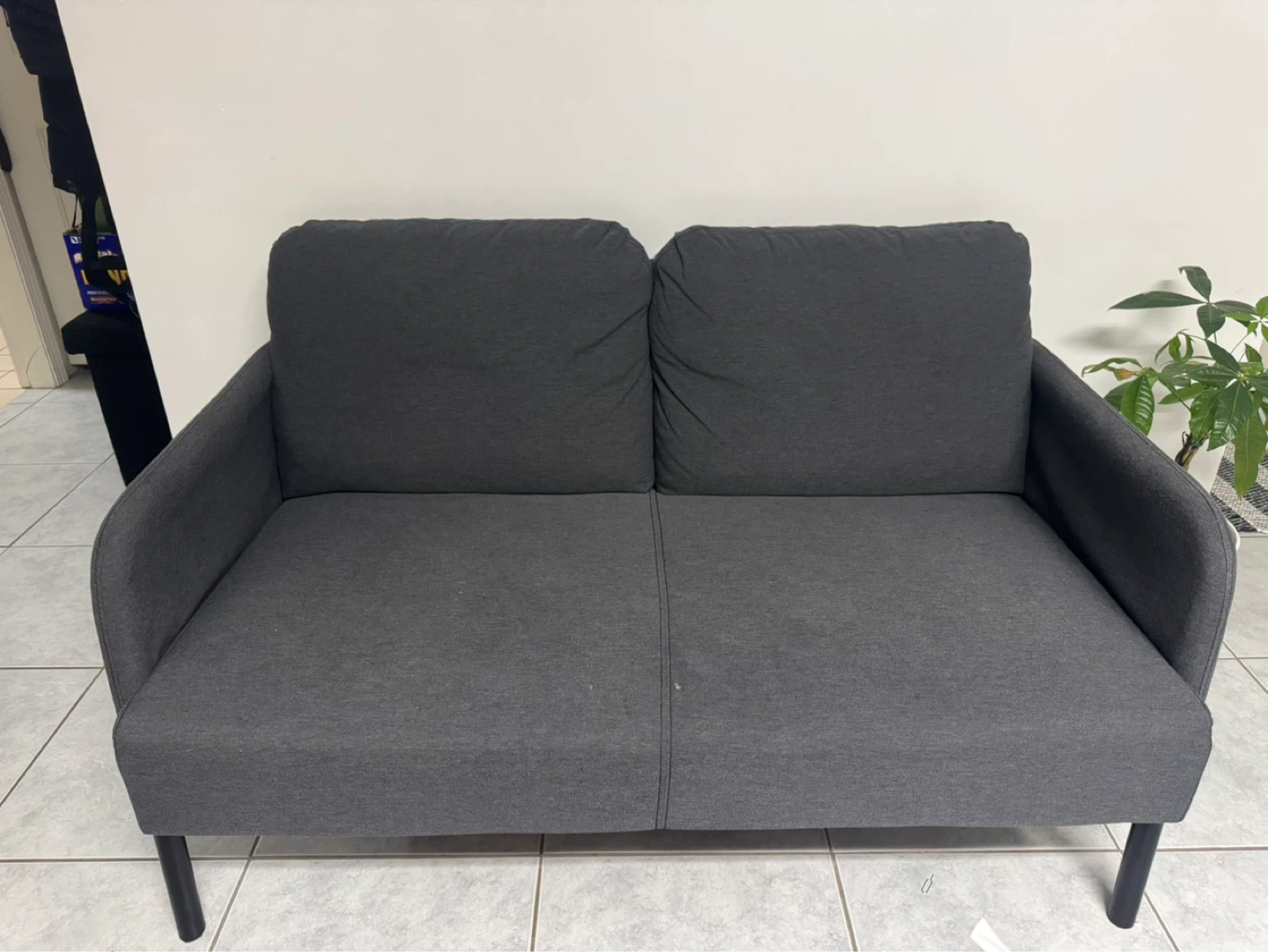 Grey 2-Seater Sofa