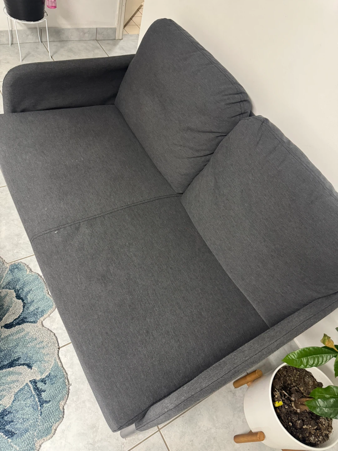 Grey 2-Seater Sofa - photo 2