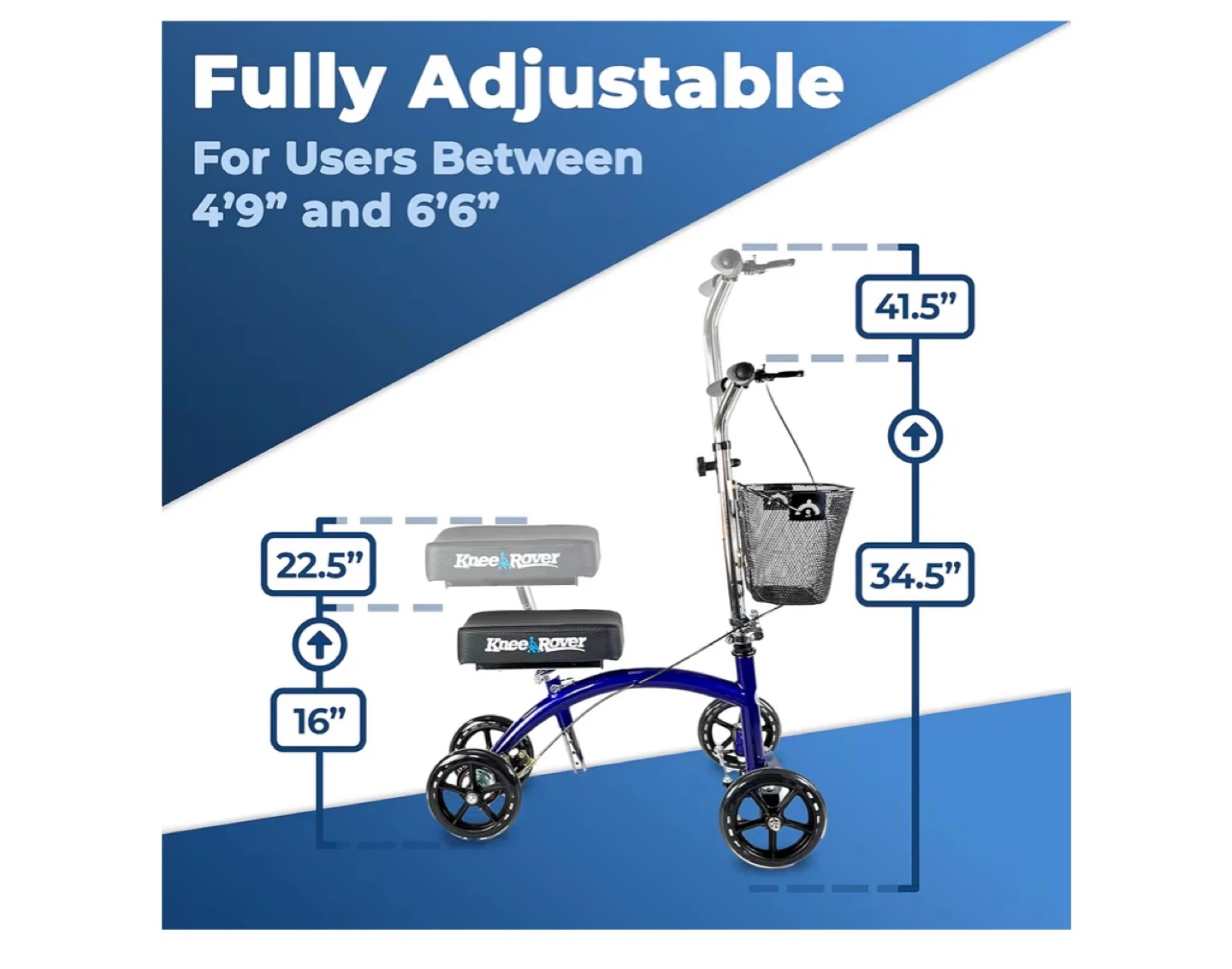 KneeRover adjustable and foldable Knee Scooter - photo 2