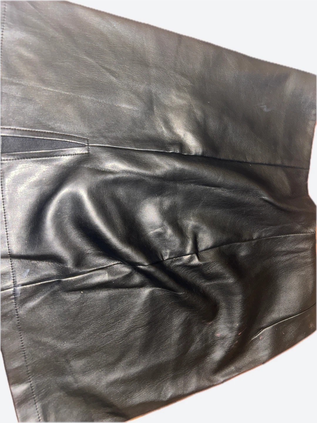 New Black Faux Leather Mini Skirt - photo 3