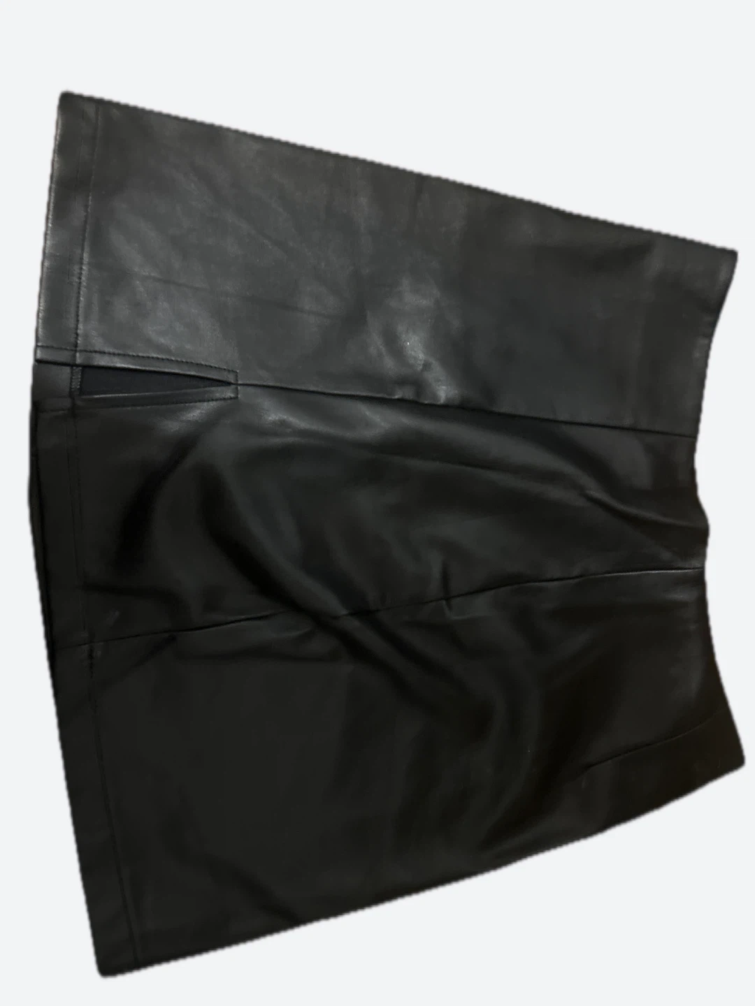New Black Faux Leather Mini Skirt - photo 5