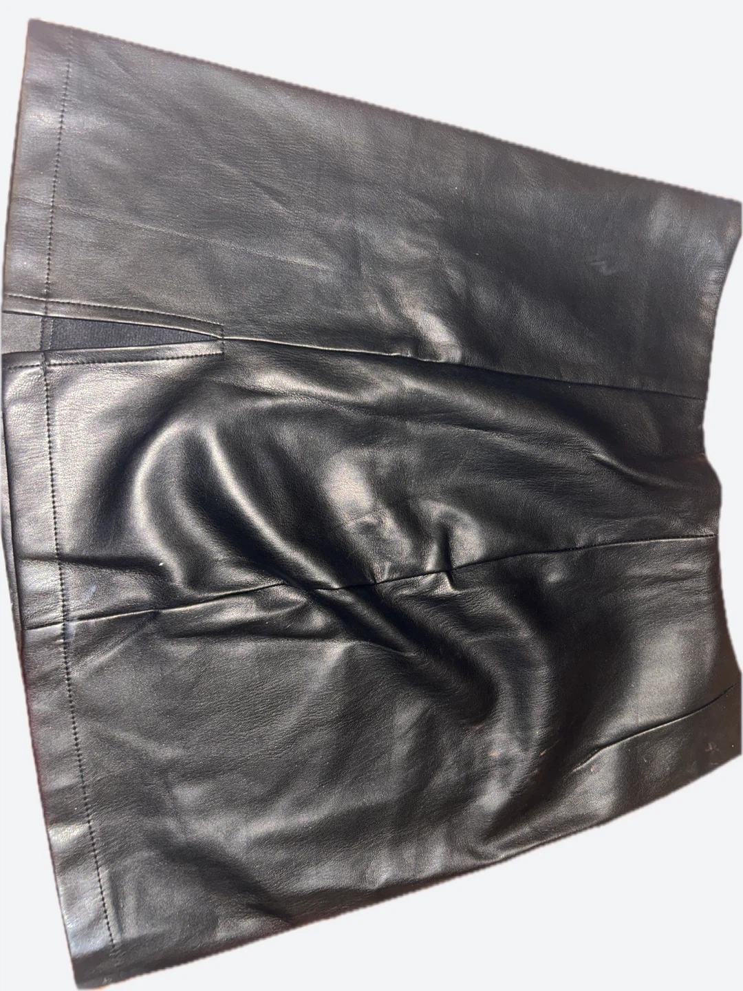 New Black Faux Leather Mini Skirt - photo 2