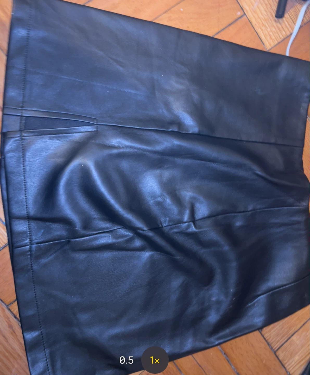 New Black Faux Leather Mini Skirt