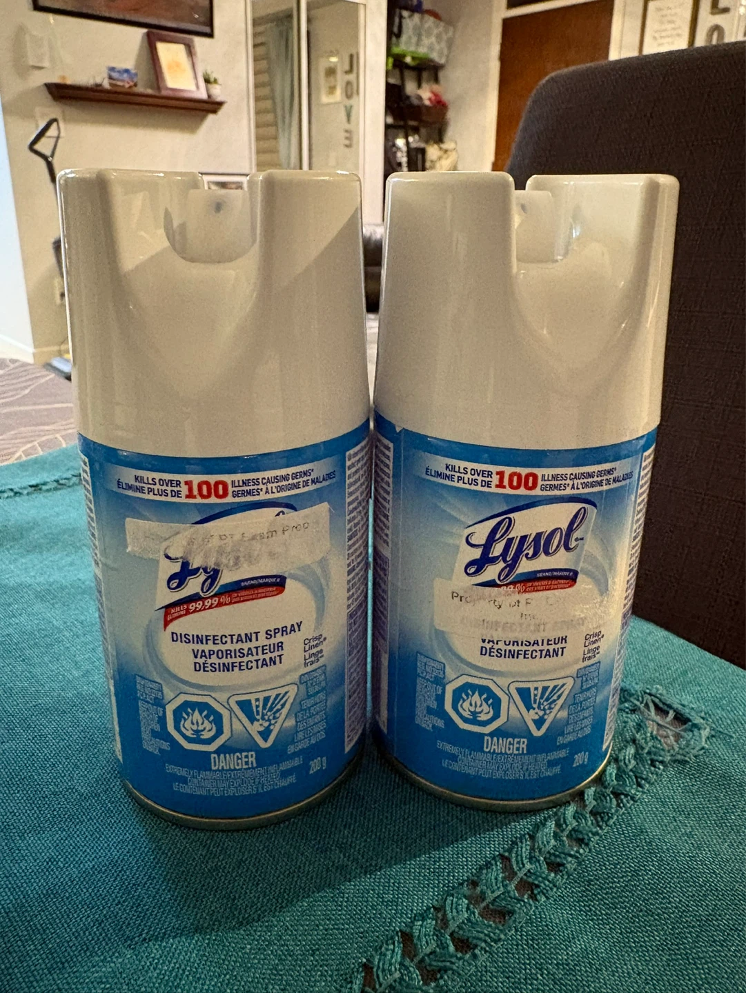 Lysol Disinfectant Spray - 2 x 200g Cans