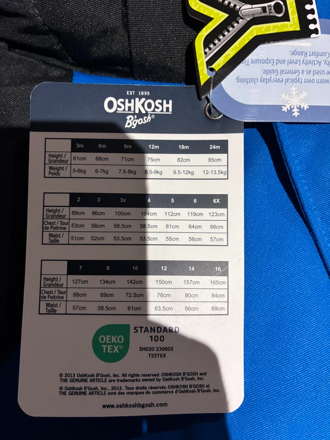 OshKosh B'gosh Snowsuit - Size 12 new with tags - photo 5