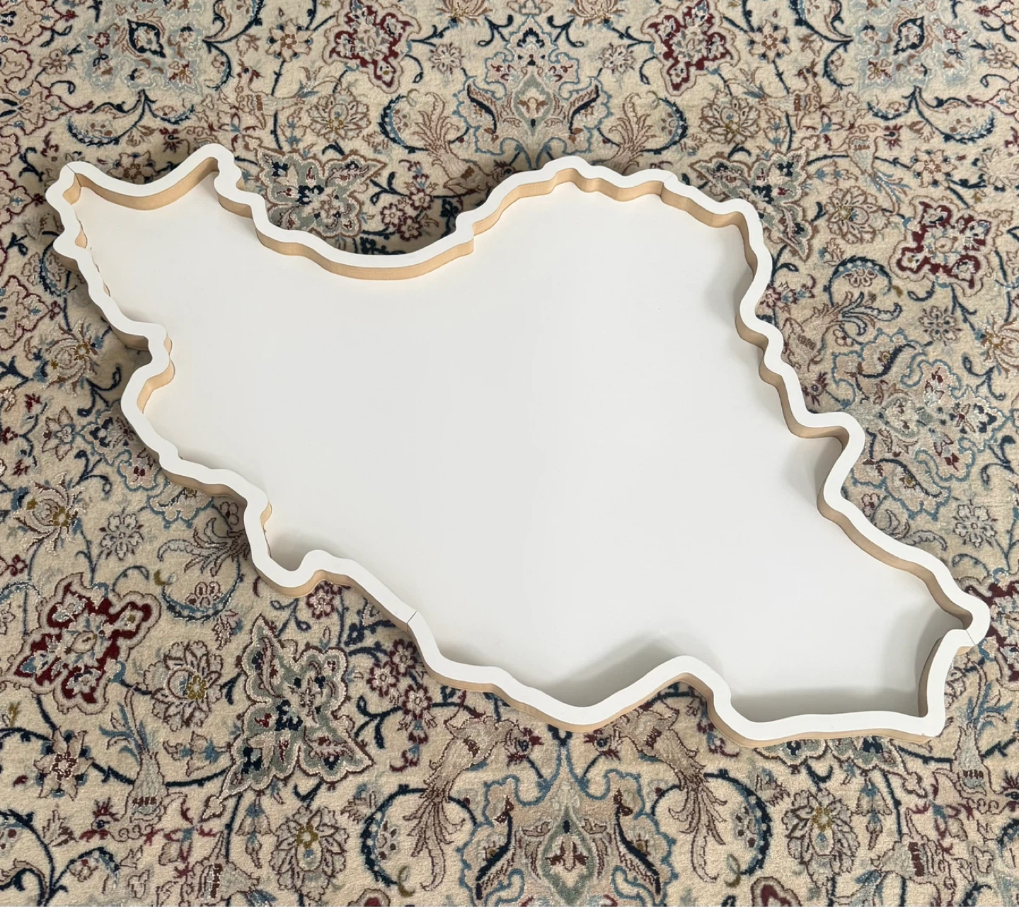 Iran Shaped Wooden Tray