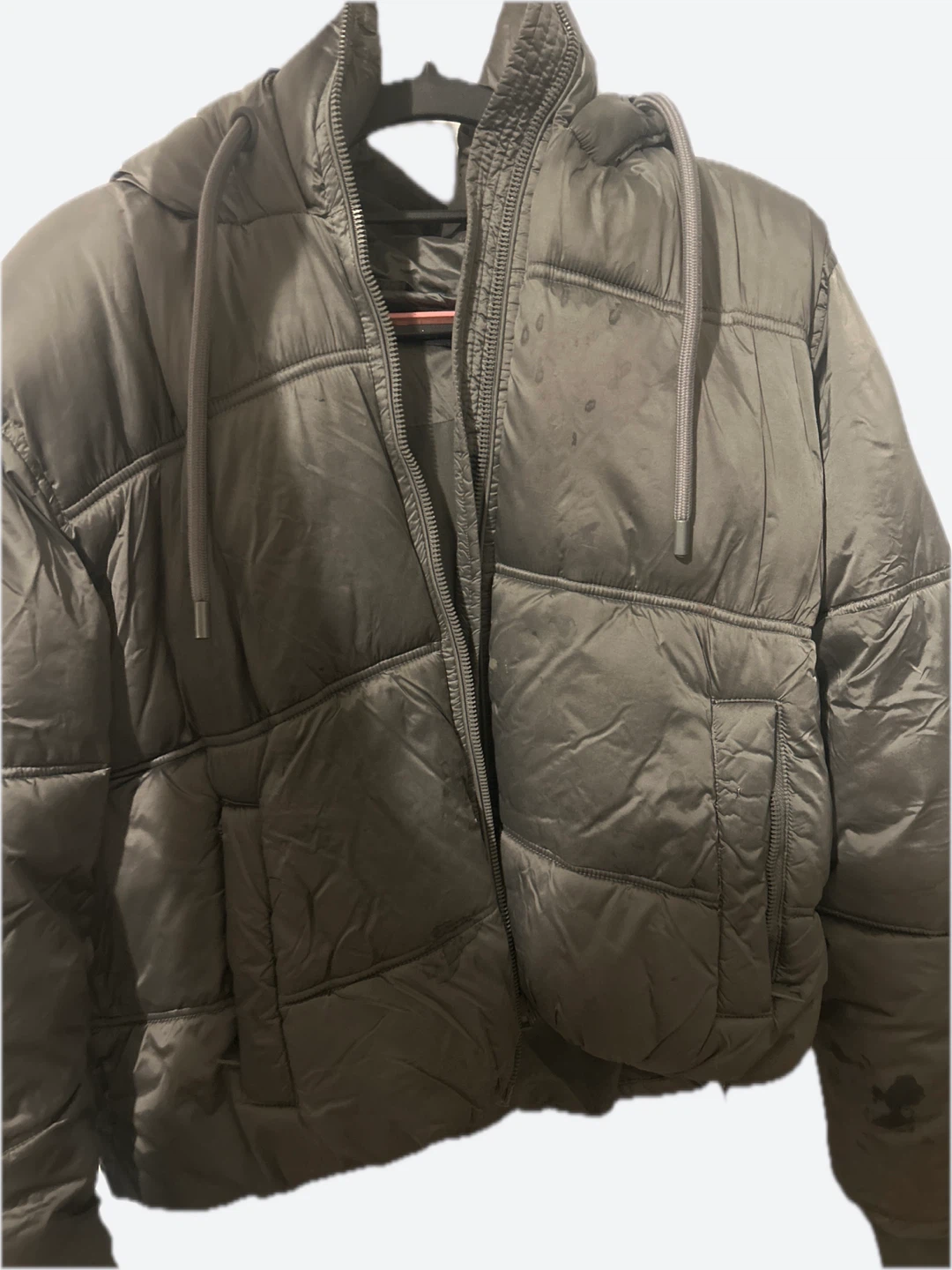 ZARA Puffer Jacket - Charcoal Grey - Size XS