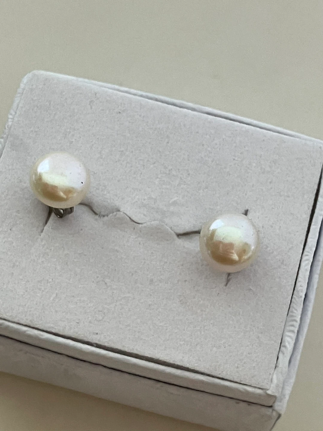 Sterling Silver Pearl Stud Earrings - photo 2