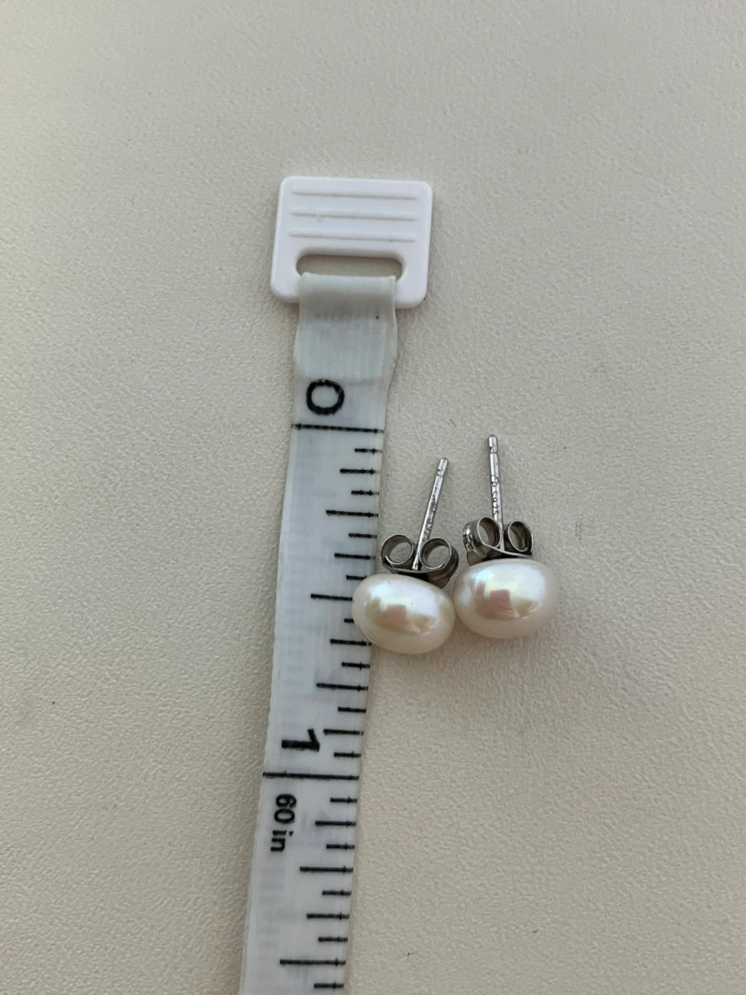 Sterling Silver Pearl Stud Earrings - photo 5