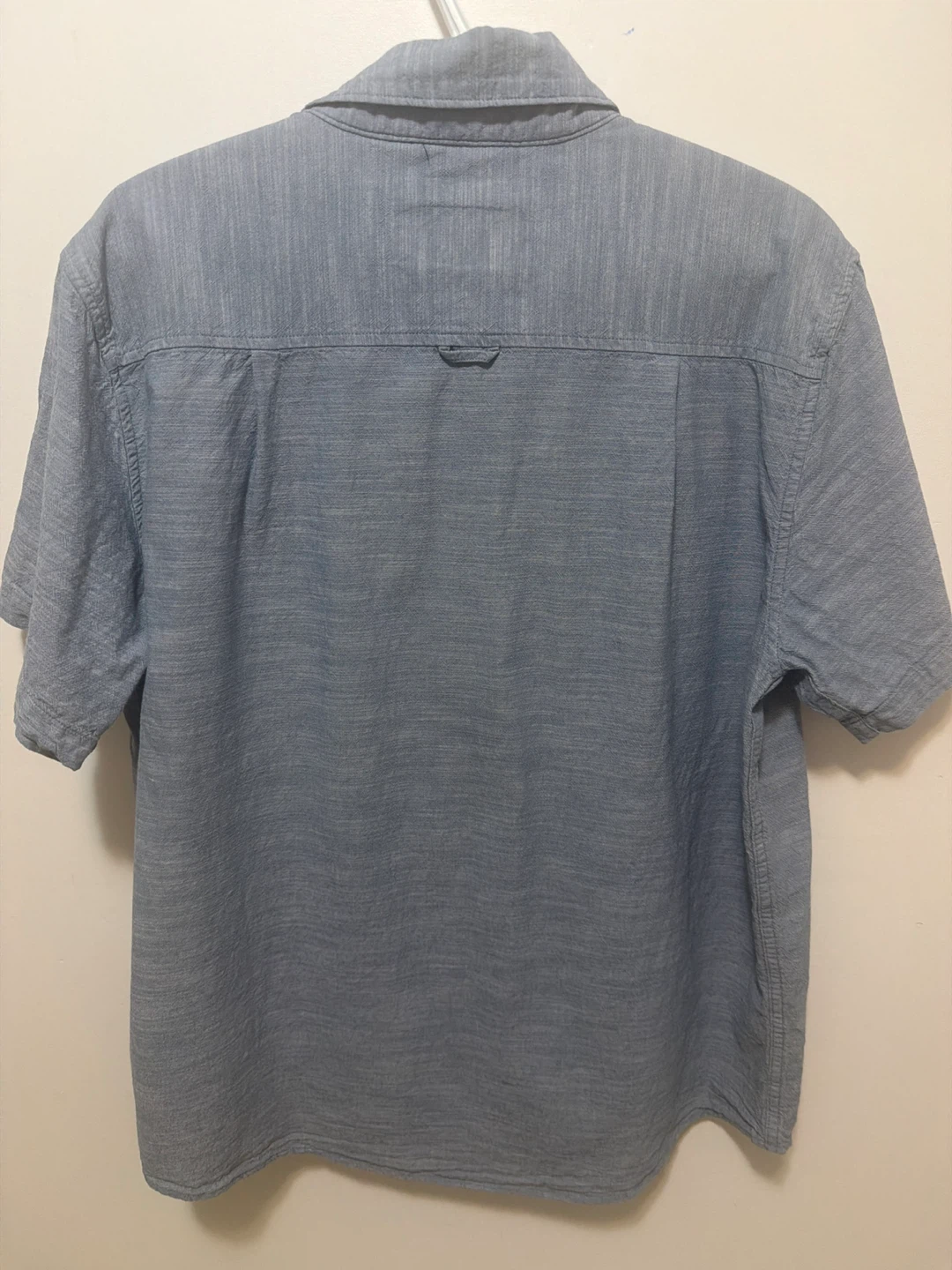 Hurley Men's Short Sleeve Button-Up Shirt - Blue - Size L - photo 4