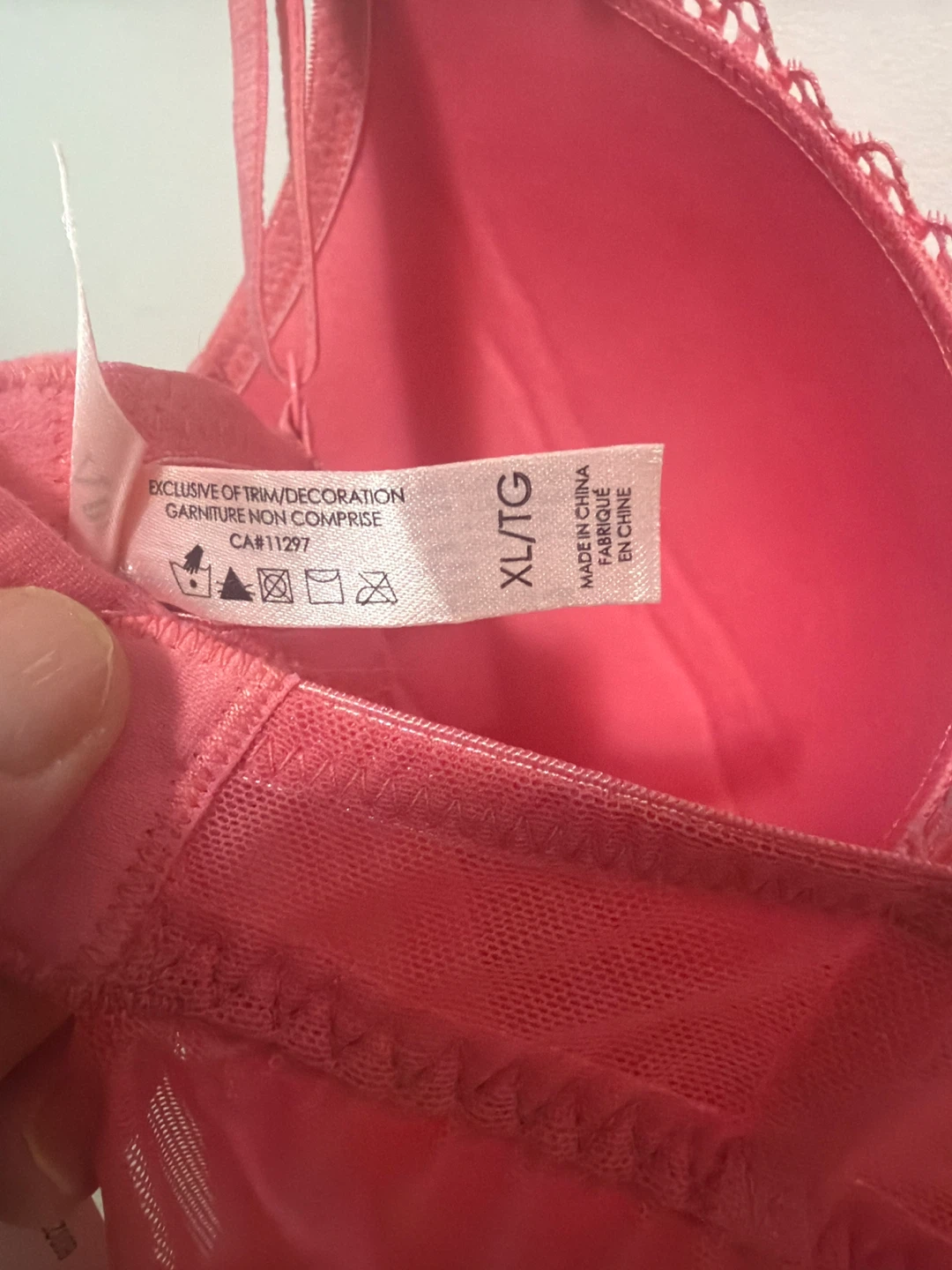 La Vie en Rose Pink Babydoll Lingerie XL/TG - photo 5