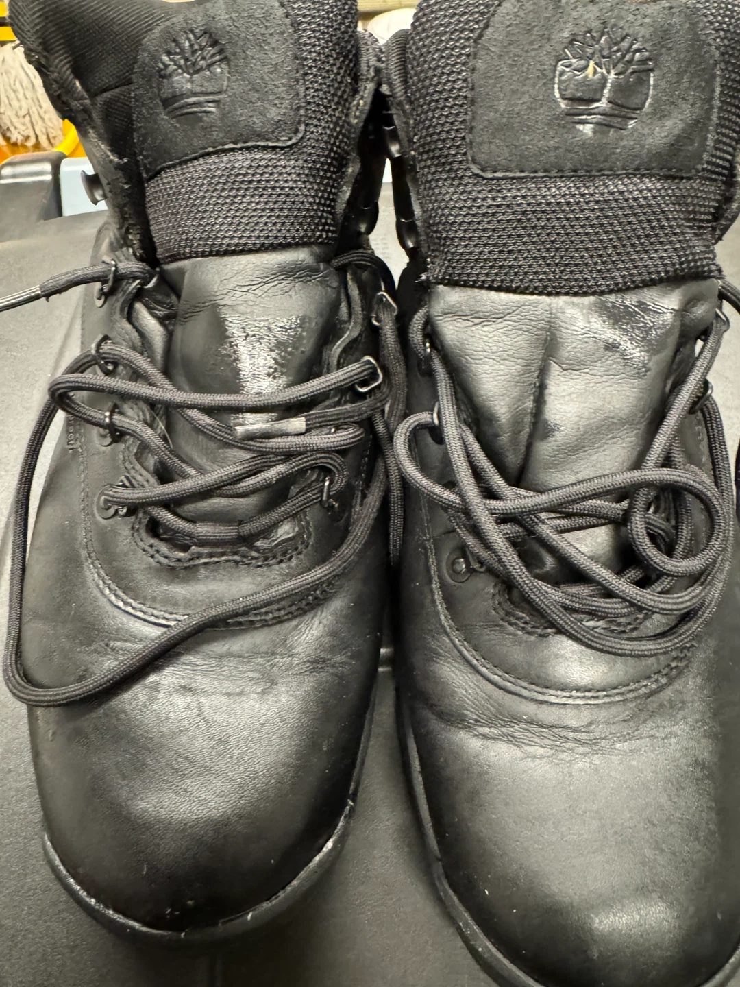 Timberland Black Leather Waterproof Hiking Boots Men's Size 10.5 - photo 2