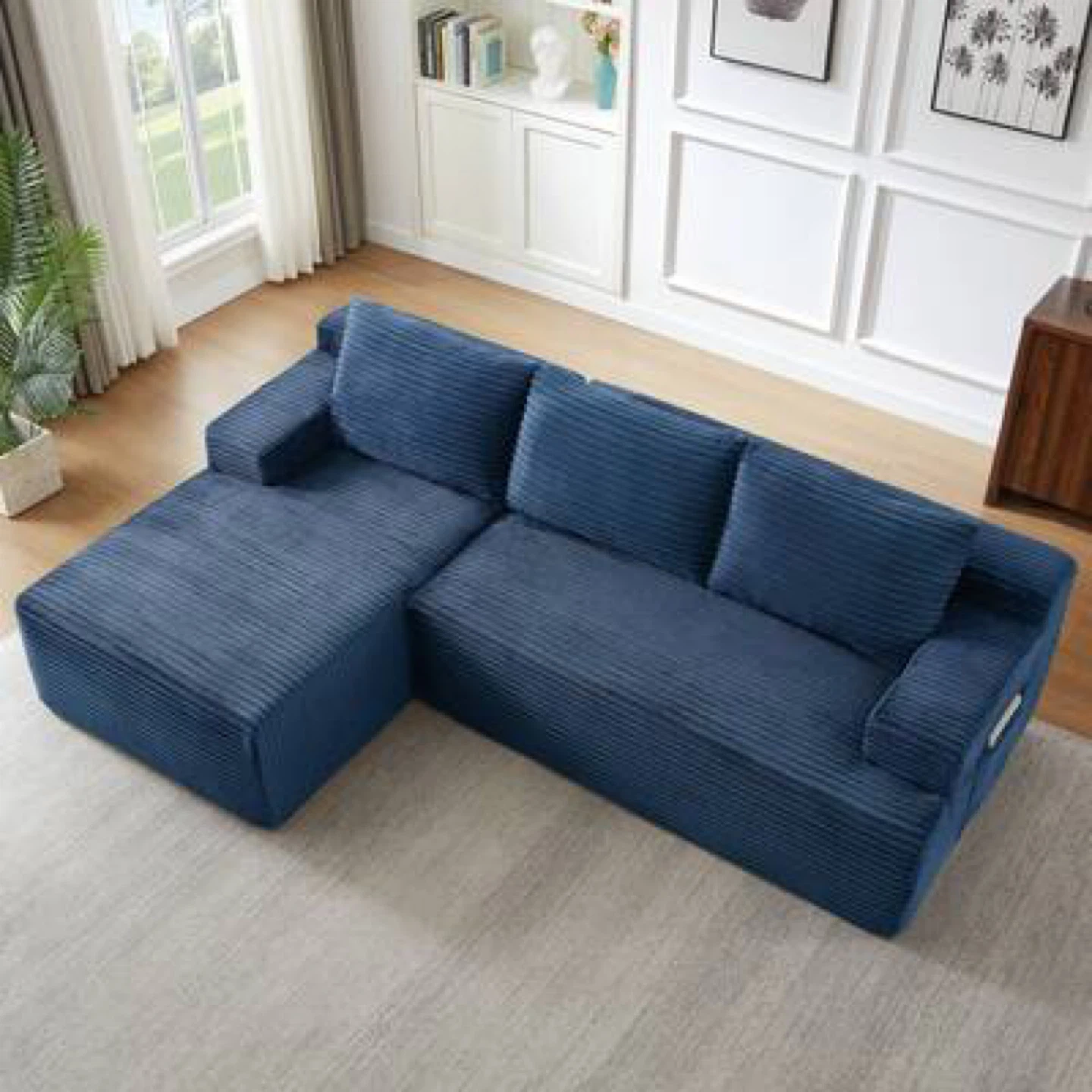 L sectional  foldabl/futon used fairly well