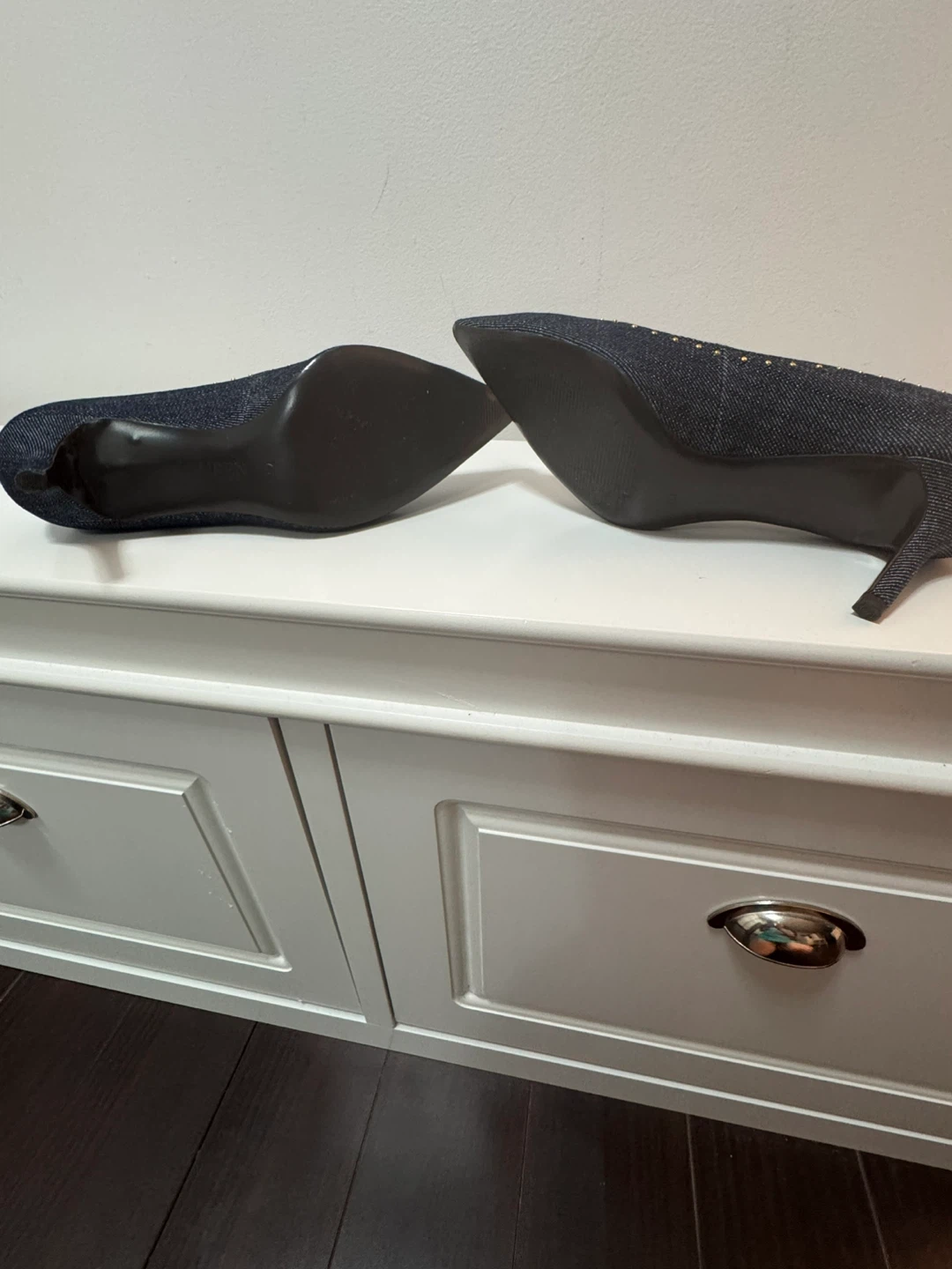Lauren Ralph Lauren Studded Denim Heels - photo 3