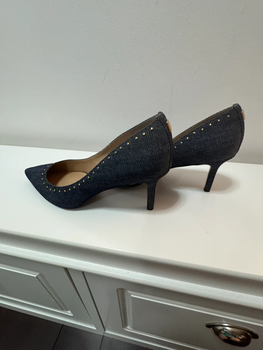 Lauren Ralph Lauren Studded Denim Heels - photo 4