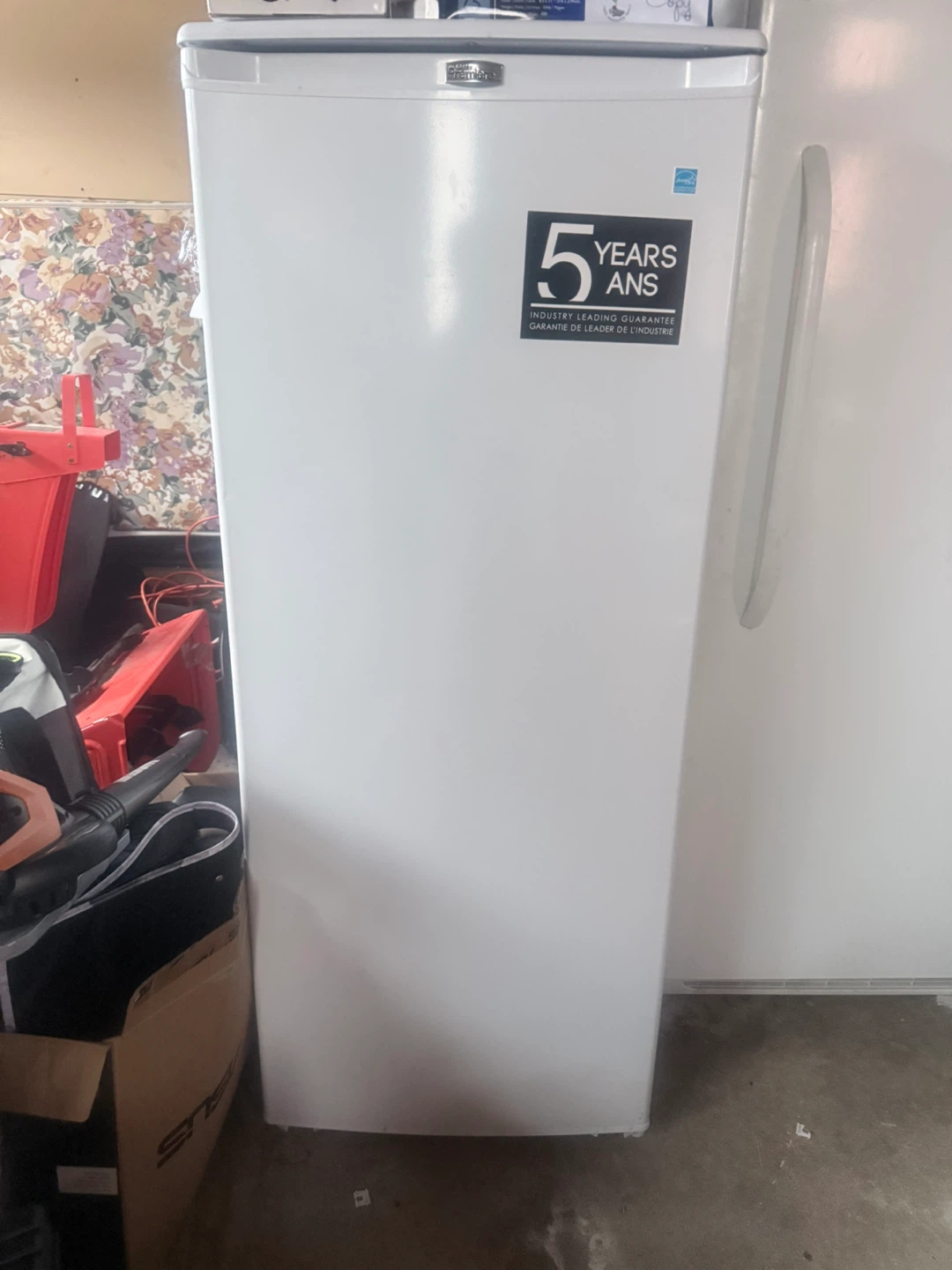 White Upright Freezer