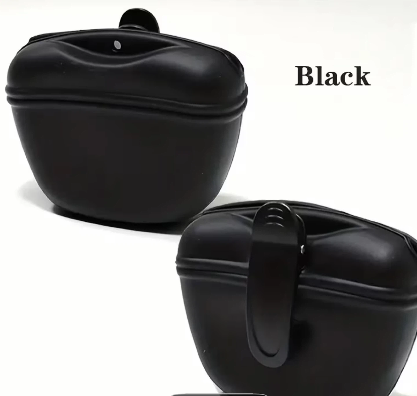 Black Silicone Dog Treat Pouch