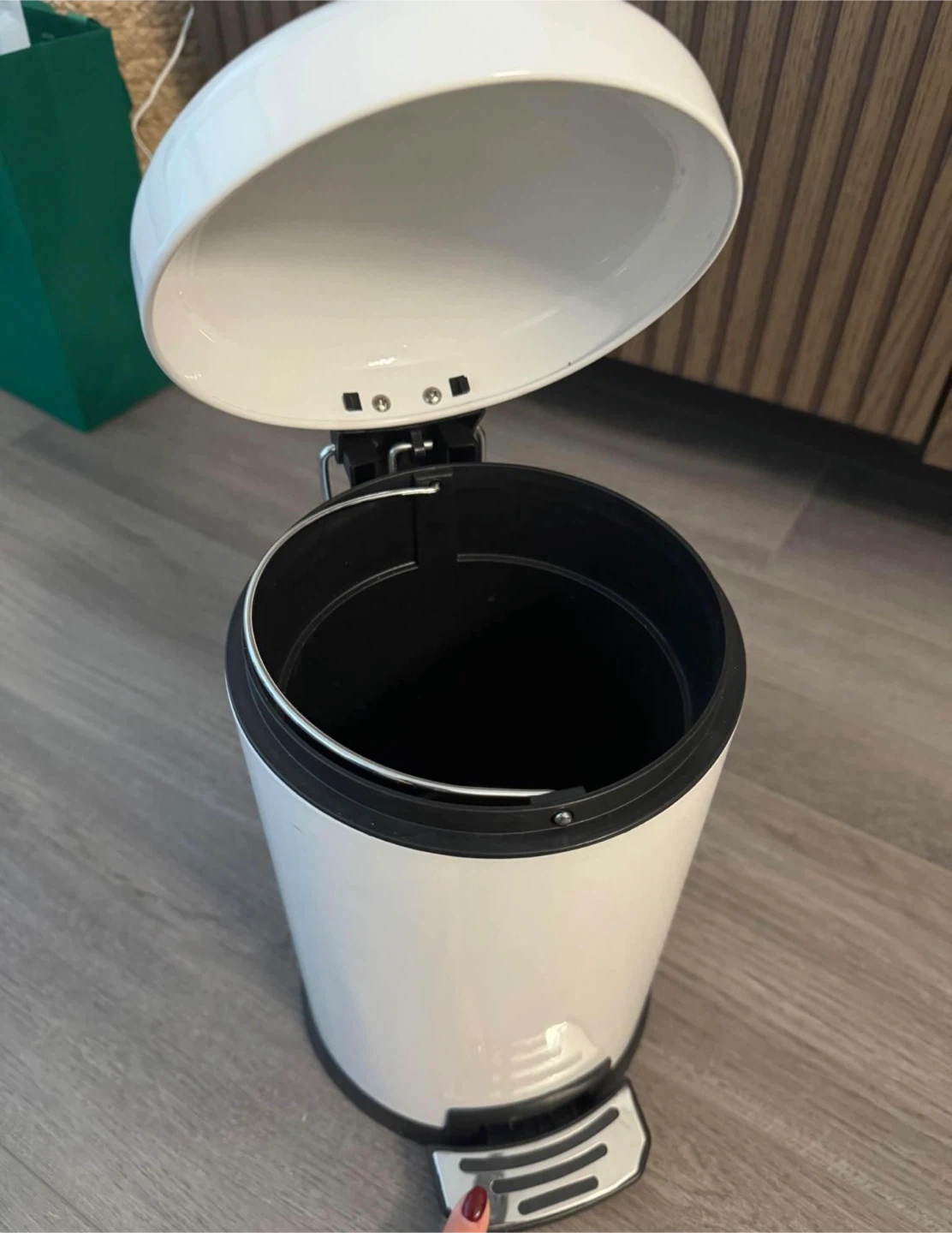 White 5L Trash Can / Garbage Bin - photo 3