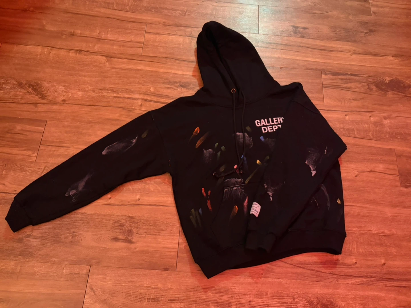Gallery Dept. Black Hoodie Size S - photo 2