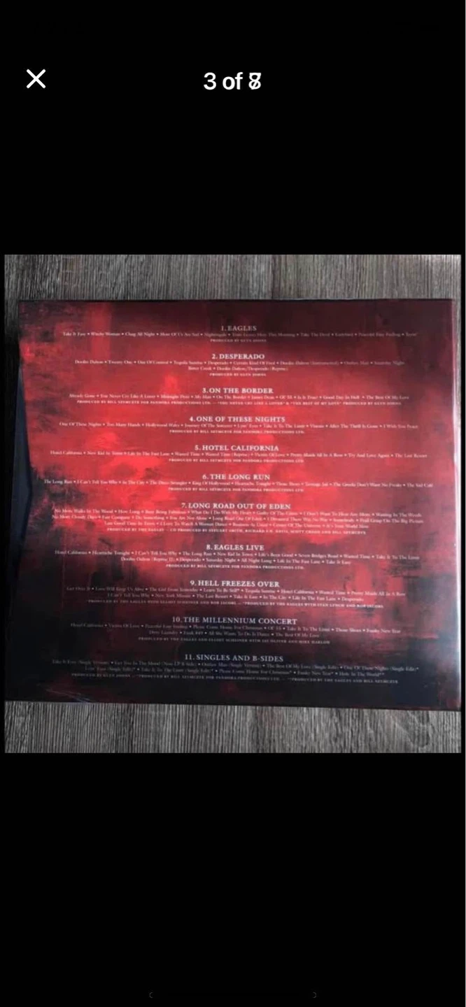 Eagles Legacy Career-Spanning Collection 15 LP Vinyl Box Set - photo 3