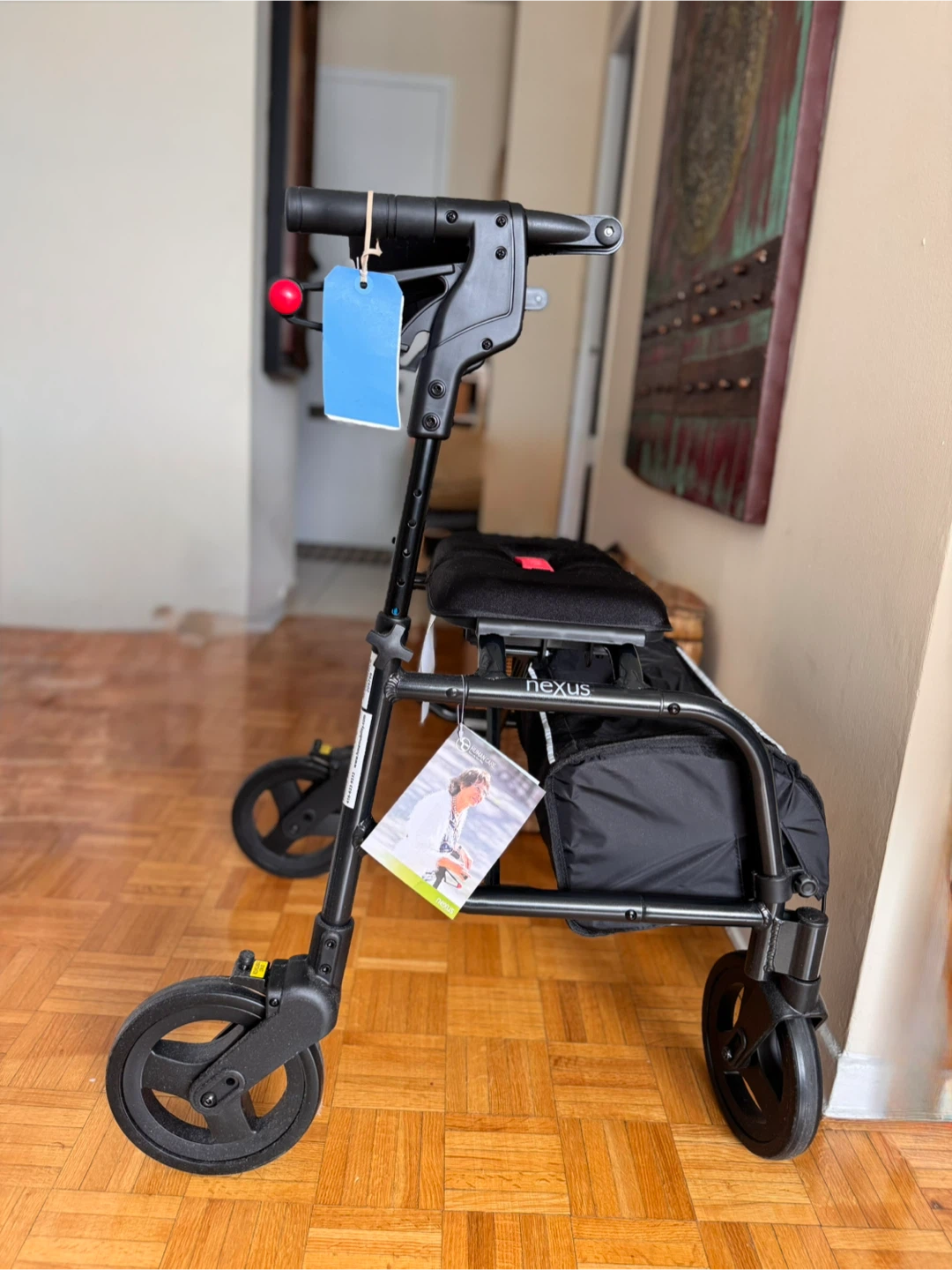 BNWT Nexus Rollator Walker with Seat and Storage Bag - photo 3