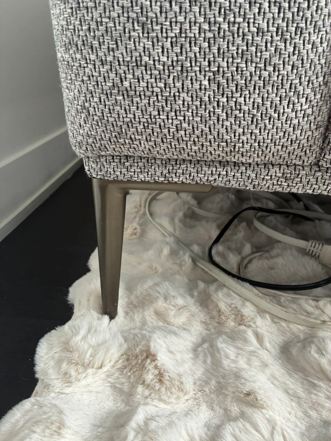 Grey Textured Sofa - photo 3
