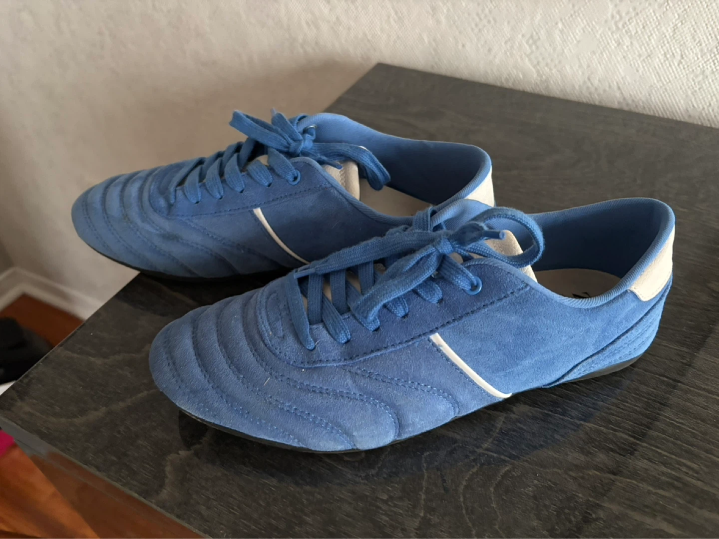 ZARA Blue Suede Sneakers Size 40