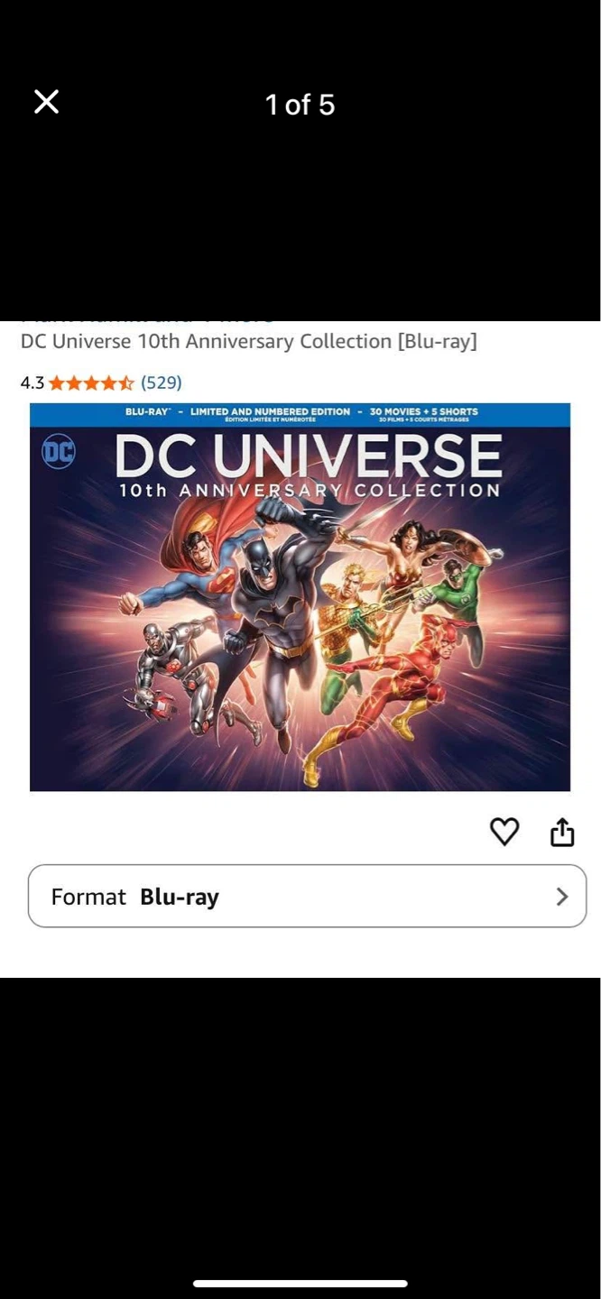 DC Universe 10th Anniversary Collection Blu-ray