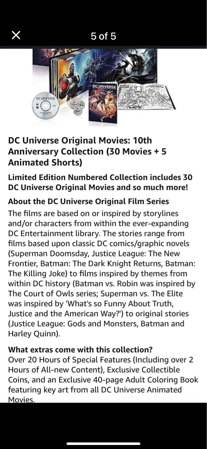 DC Universe 10th Anniversary Collection Blu-ray - photo 5