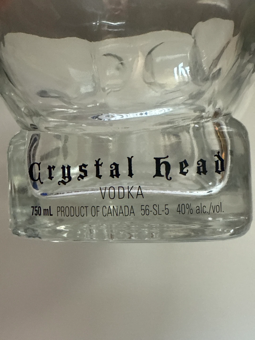 Crystal Head Vodka Bottle - Skull Shaped Glass - photo 4