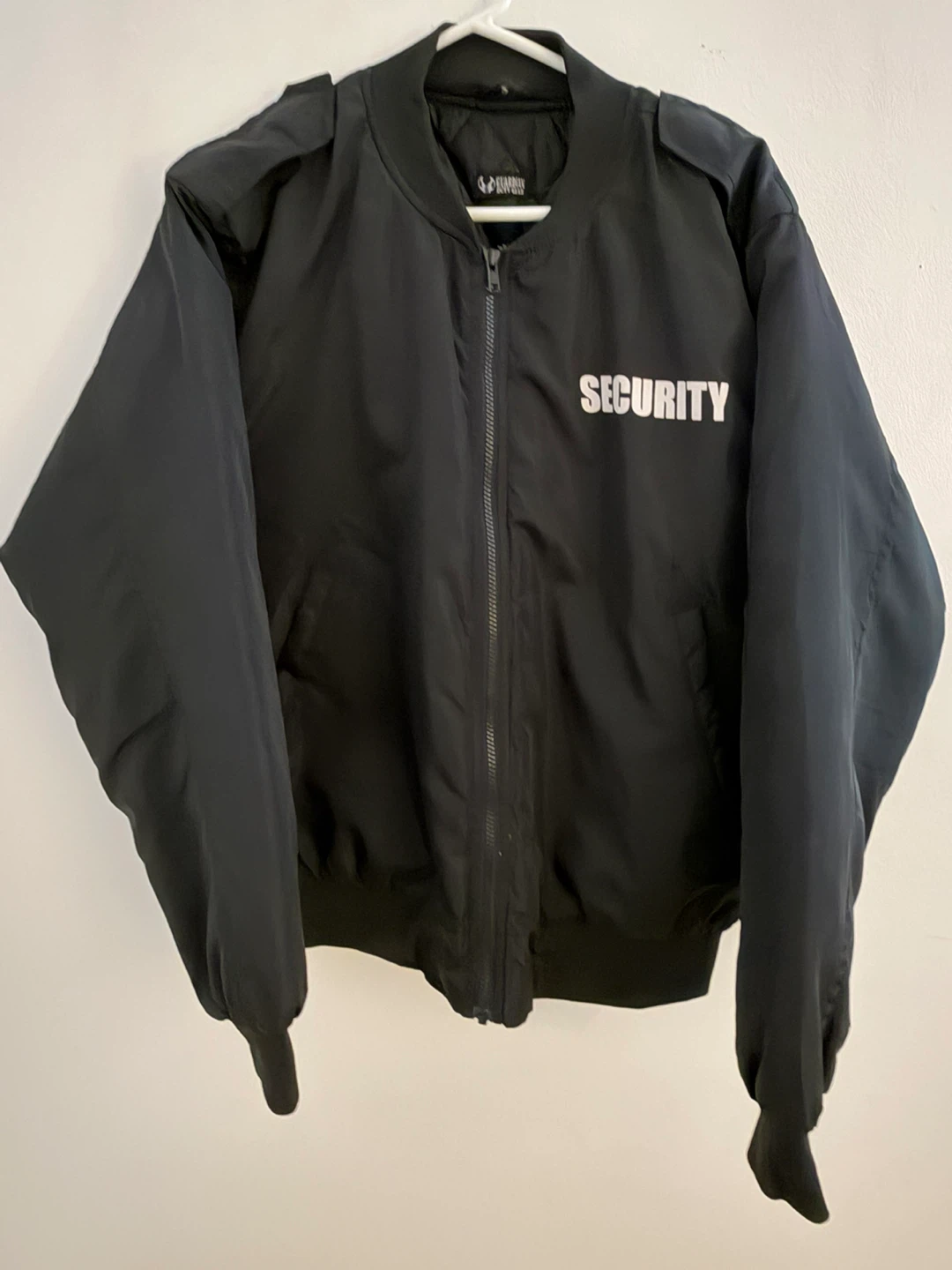 Black Security Bomber Jacket