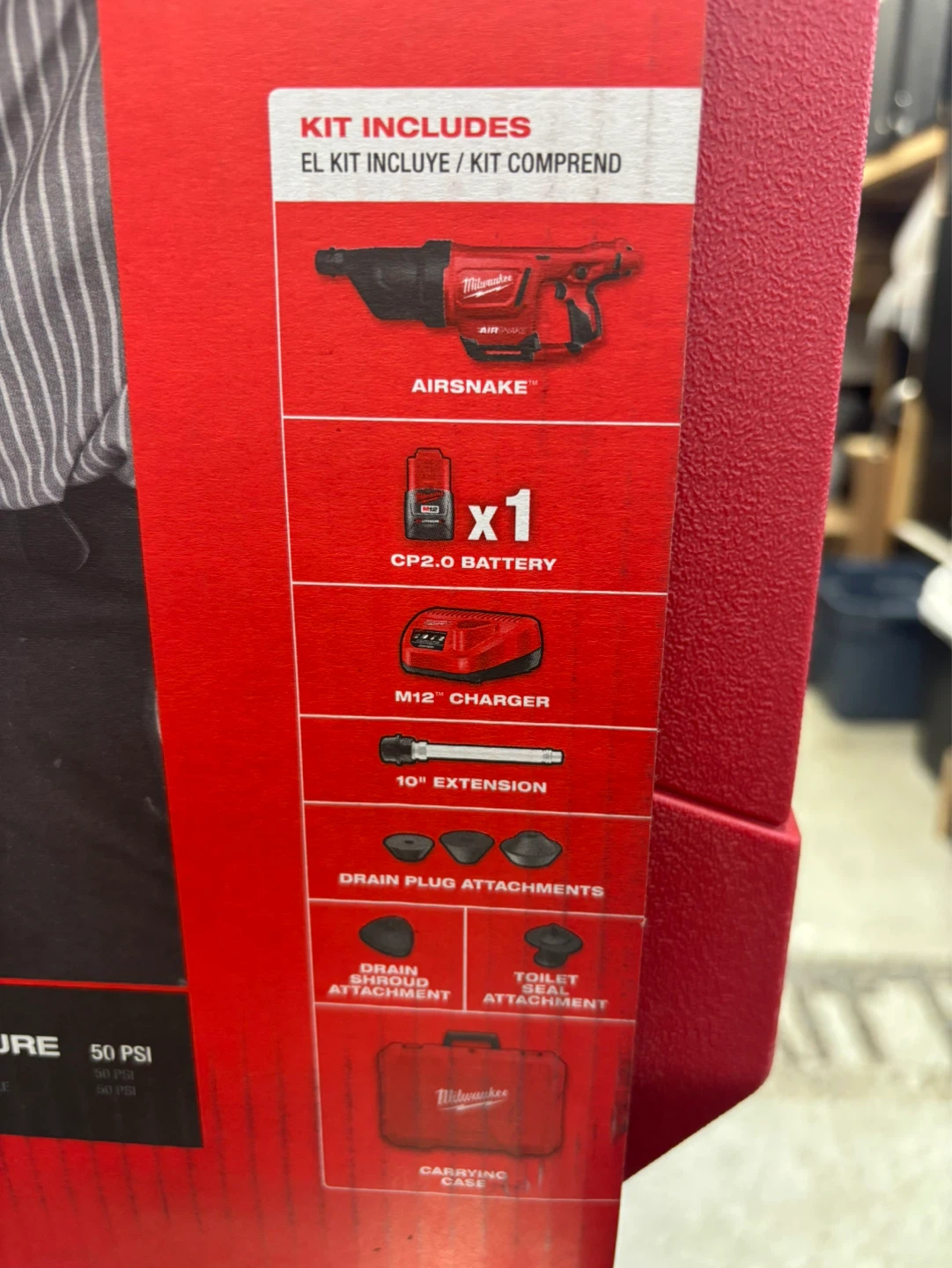Milwaukee M12 AIRSNAKE Drain Cleaning Kit 2572B-21 - photo 2