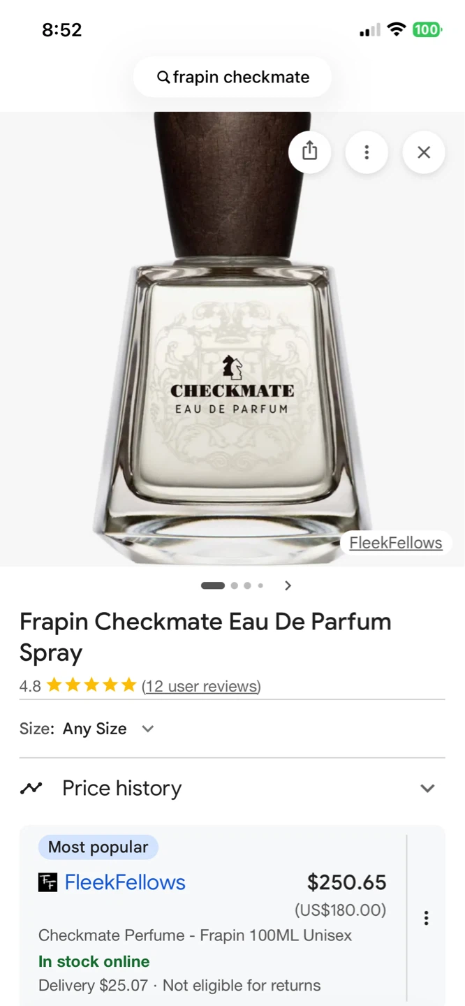 Frapin Checkmate EDP 100ml - photo 3