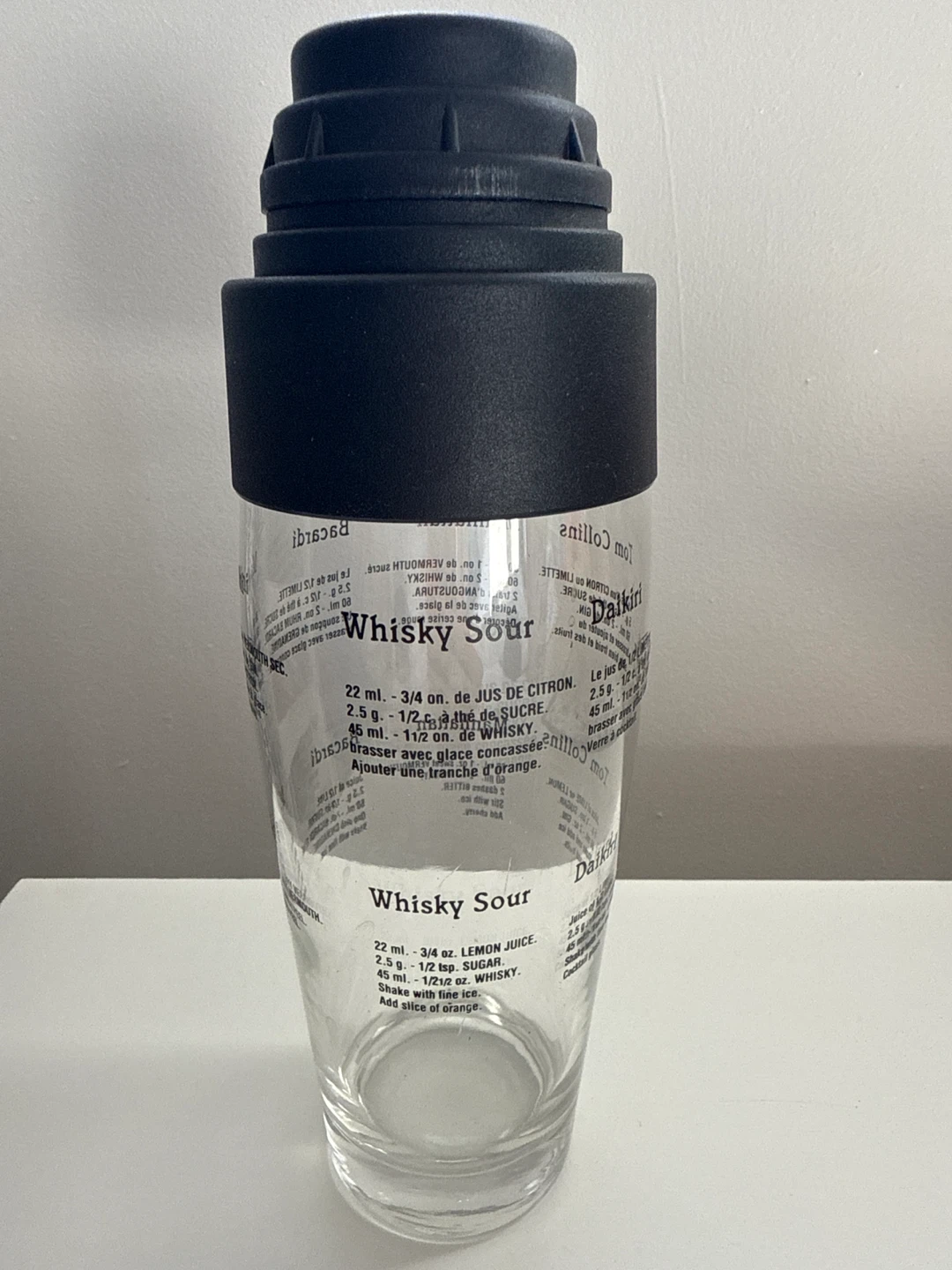 Cocktail Shaker with Recipes