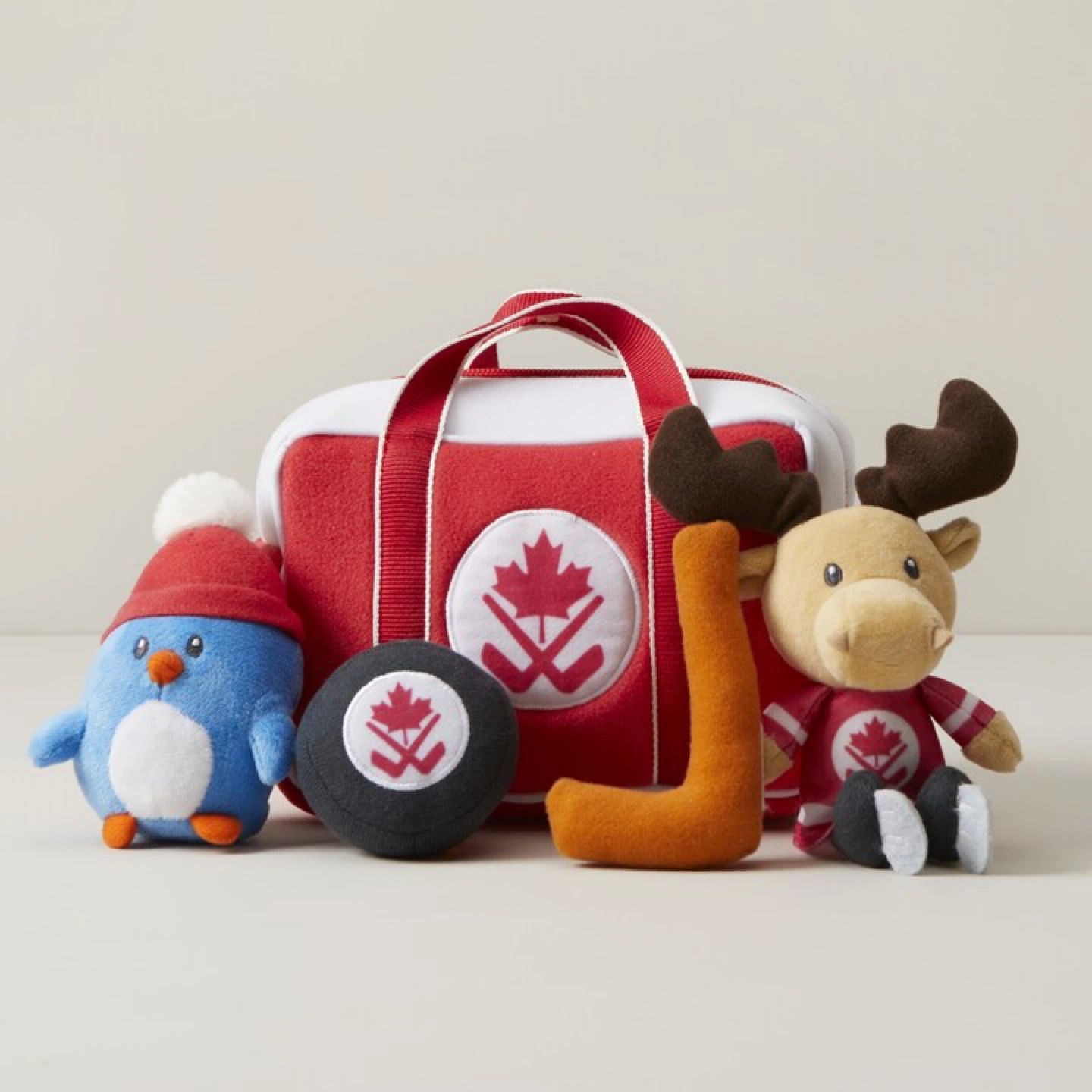 GUND Indigo Baby "Team Canada" Plush Toy Set