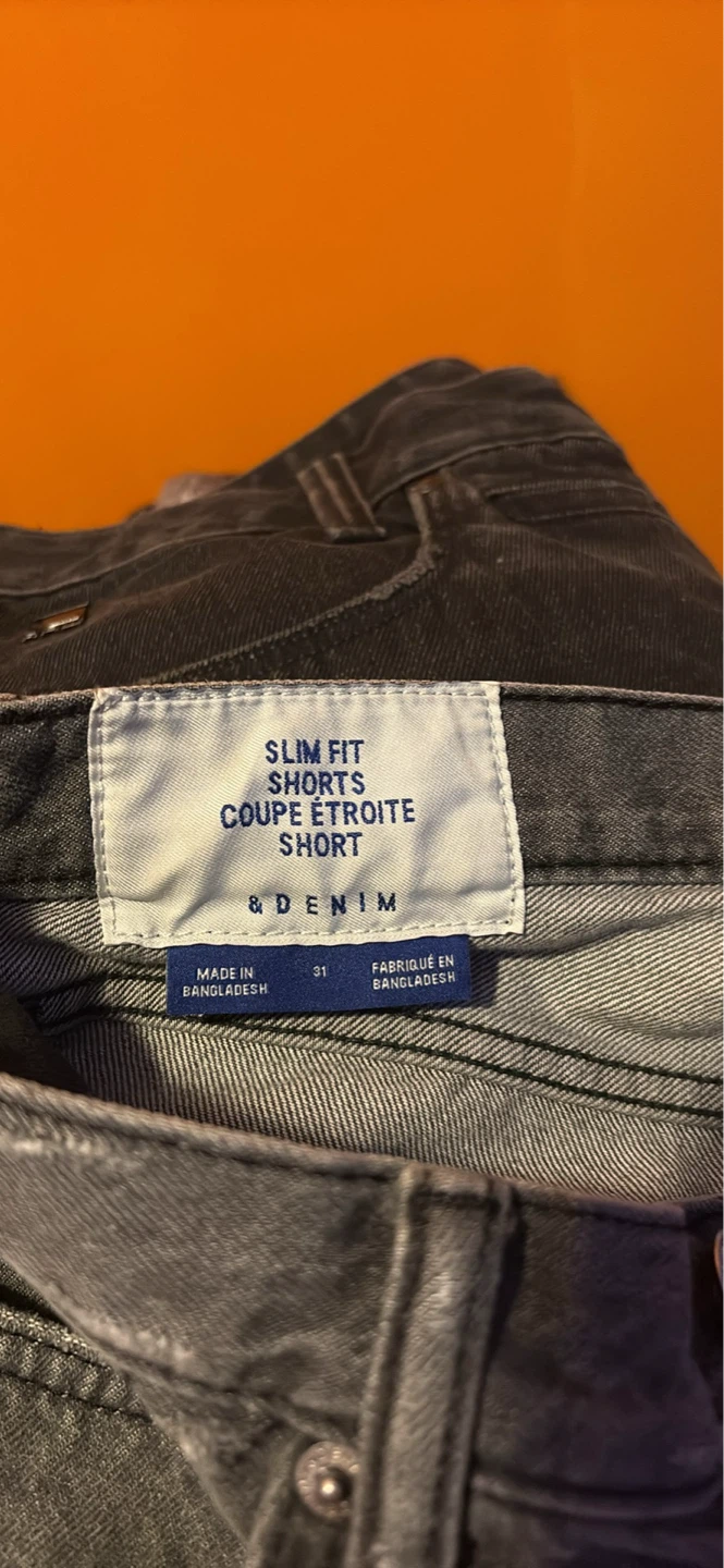 Slim Fit Distressed Denim Shorts - photo 3