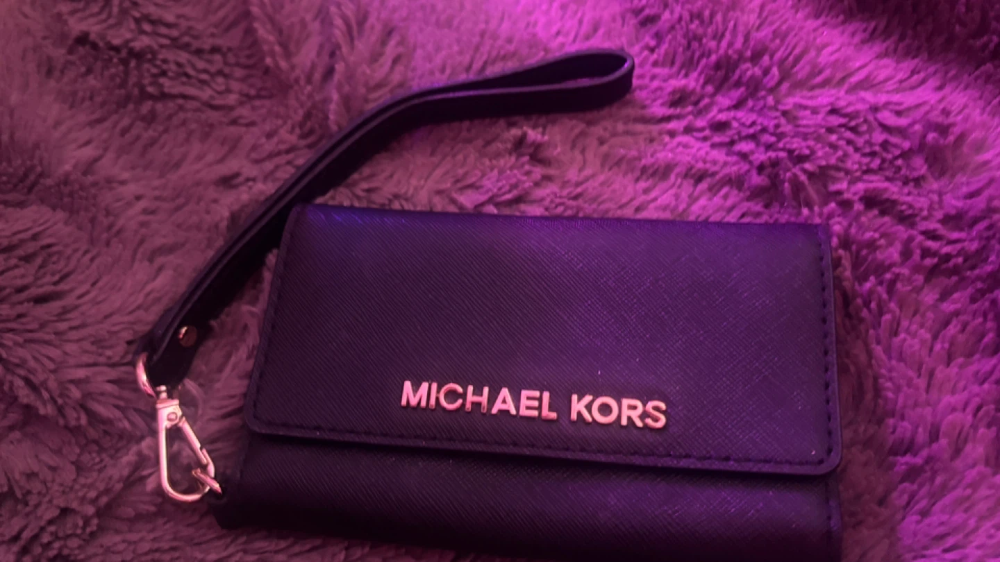 Michael Kors Black Phone Wallet Wristlet