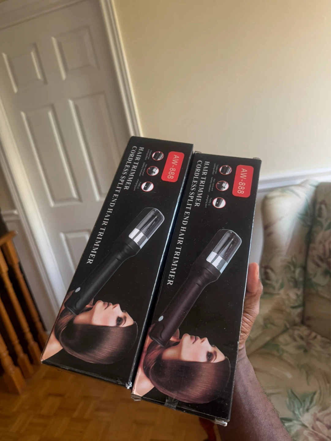 AW-888 Cordless Split End Hair Trimmer - 2 Pack