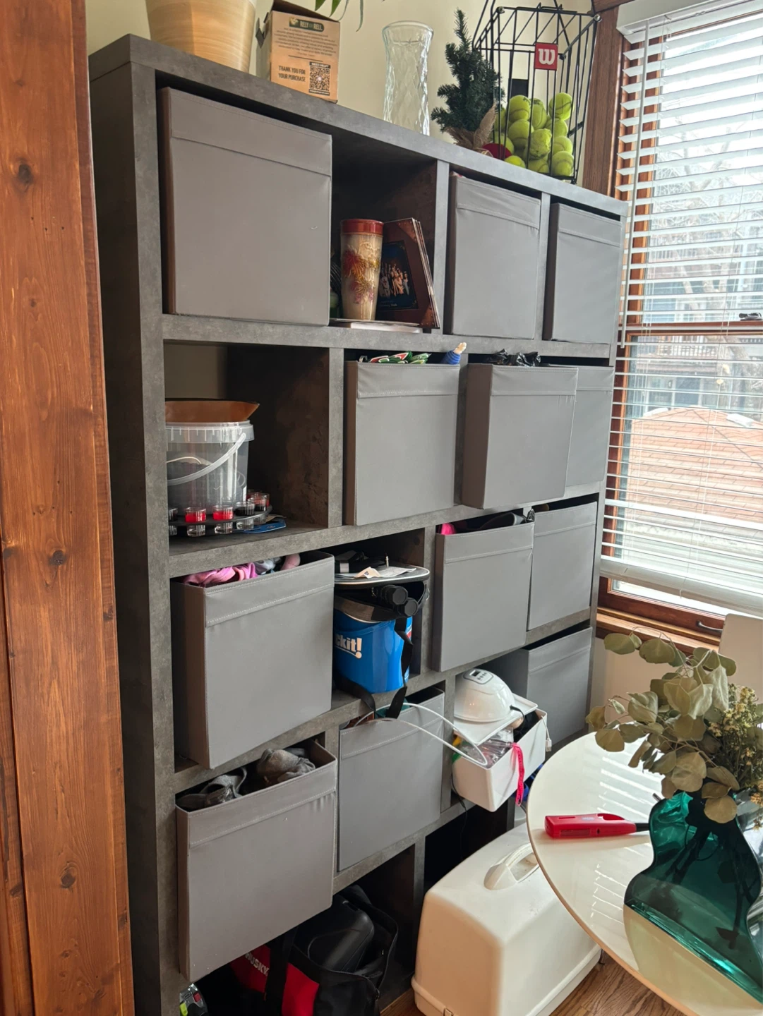 Wooden bookshelf - photo 3