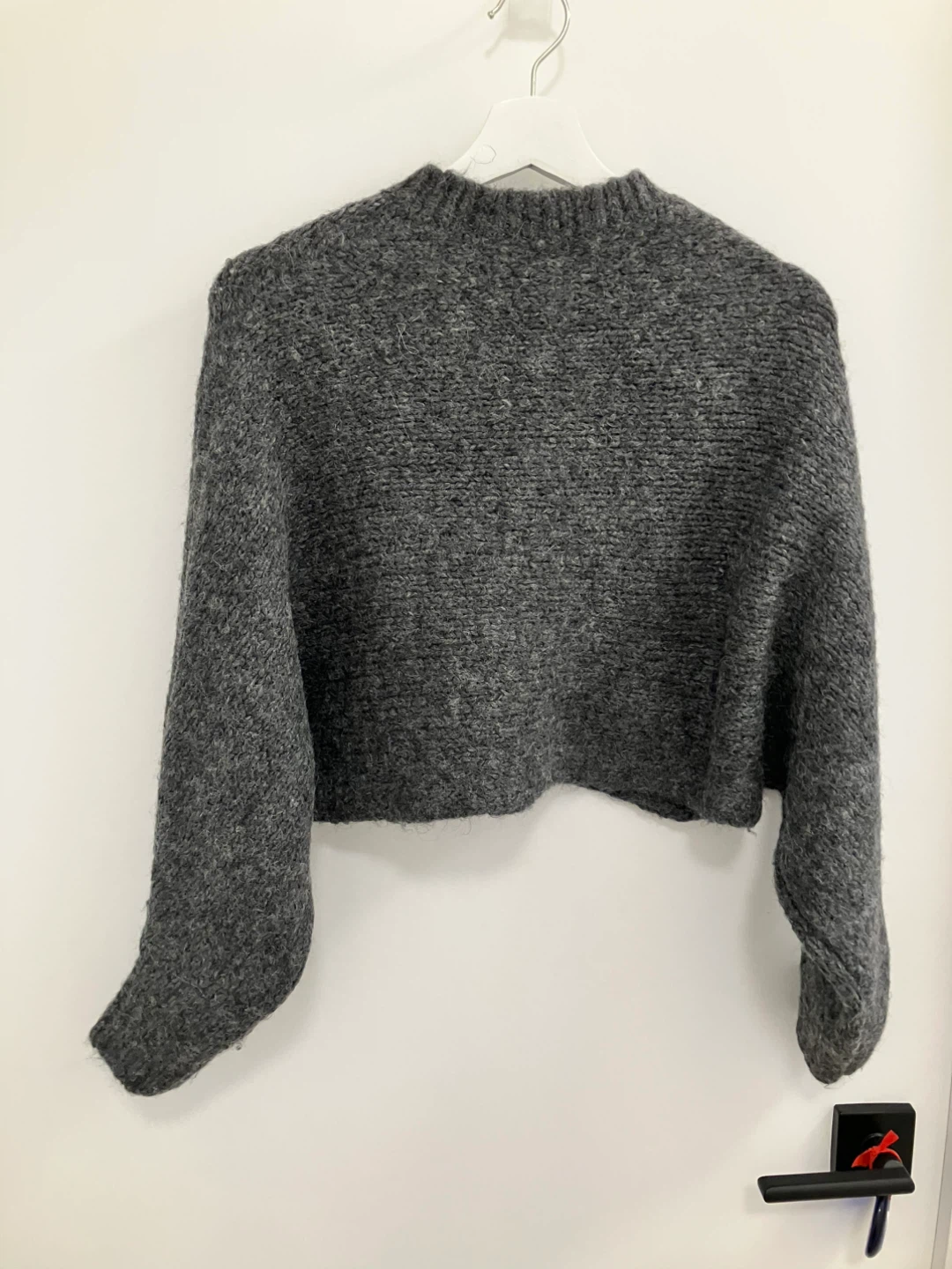 Wilfred Free Grey Cropped Knit Sweater XXS - photo 4