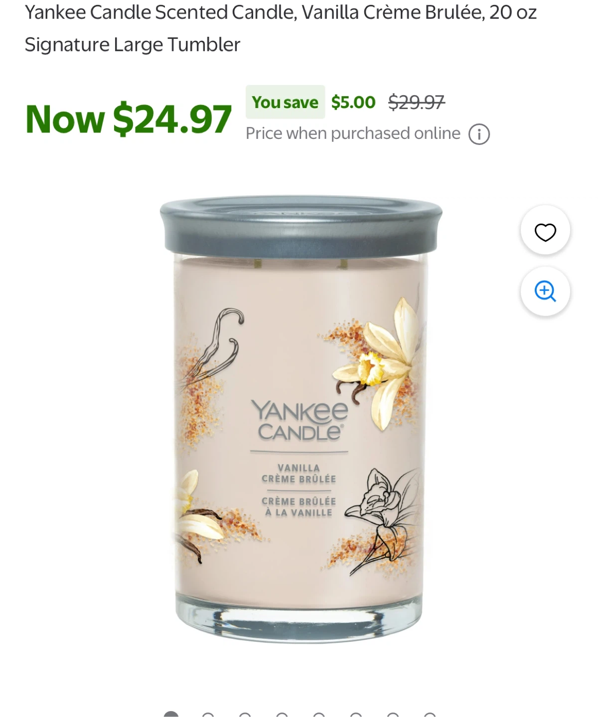 Brand new! Yankee Candle Vanilla Crème Brûlée Large Jar Candle - photo 4