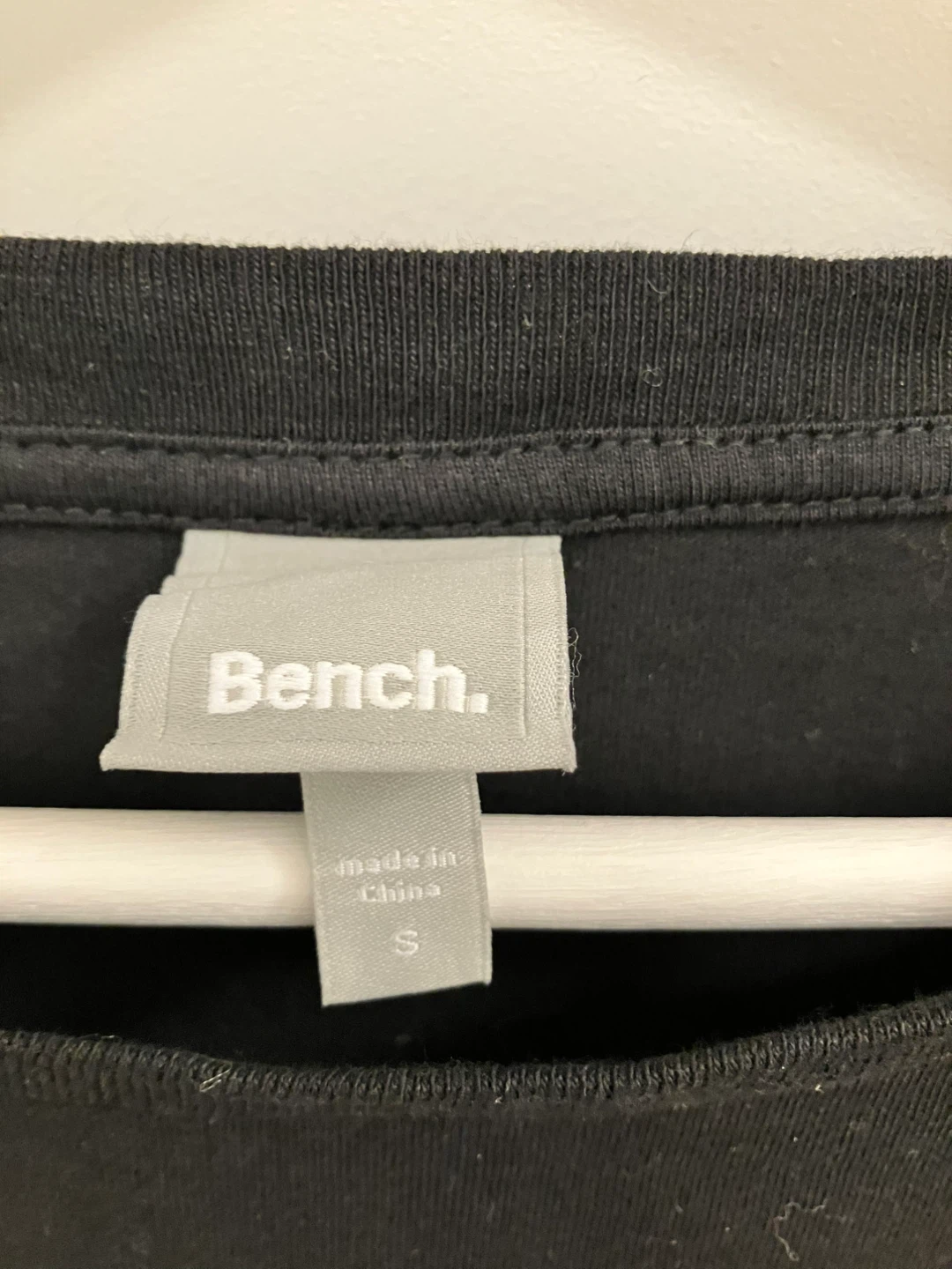 Bench. Black Sequin Logo Dress Size S - photo 2
